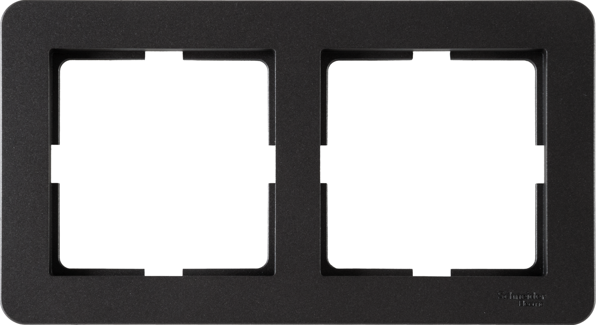 Изображение товара Рамка для розеток и выключателей Systeme Electric W59 Deco 2 поста цвет графит