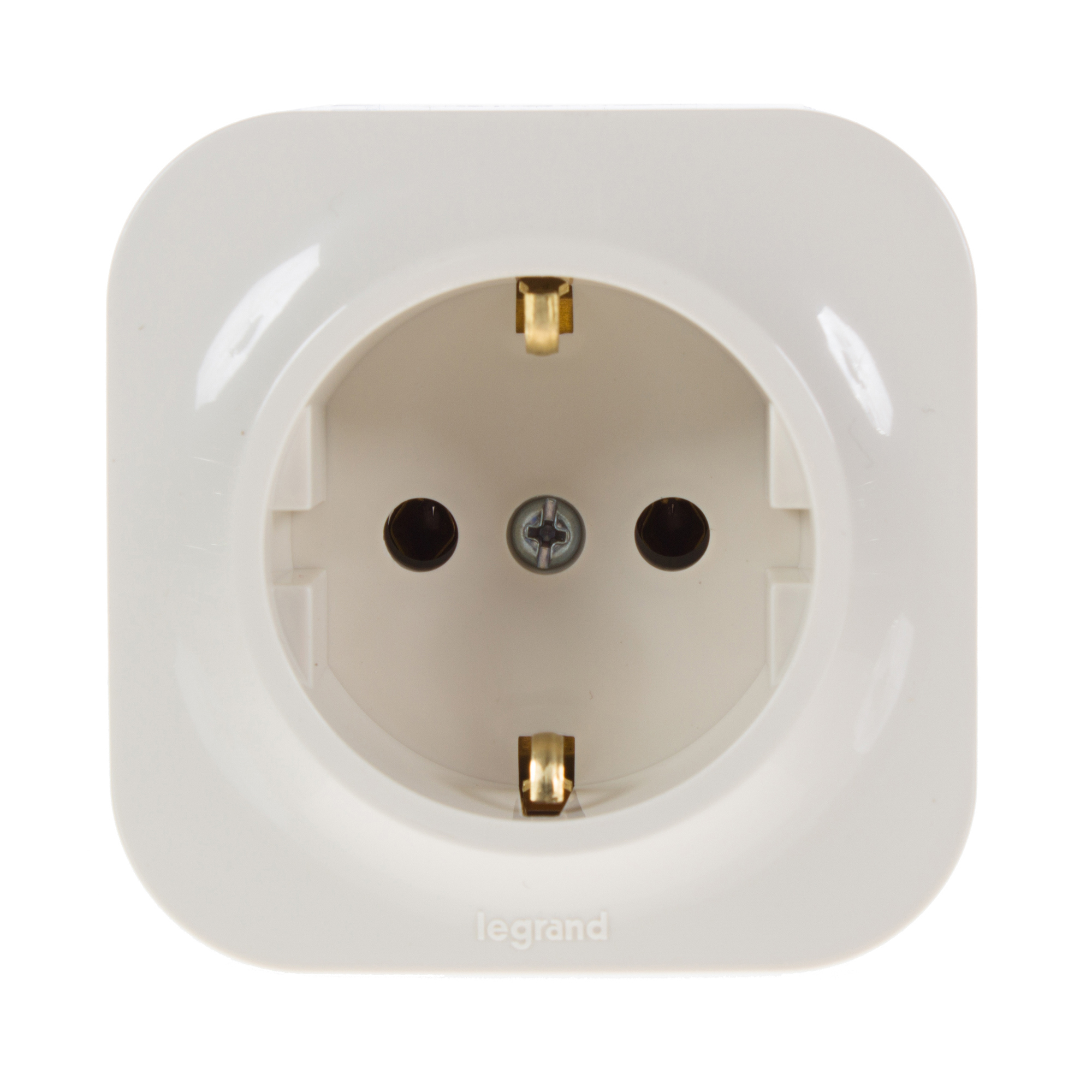 Изображение товара Розетка с заземлением LEGRAND Quteo накладная IP20 16 А слоновая кость