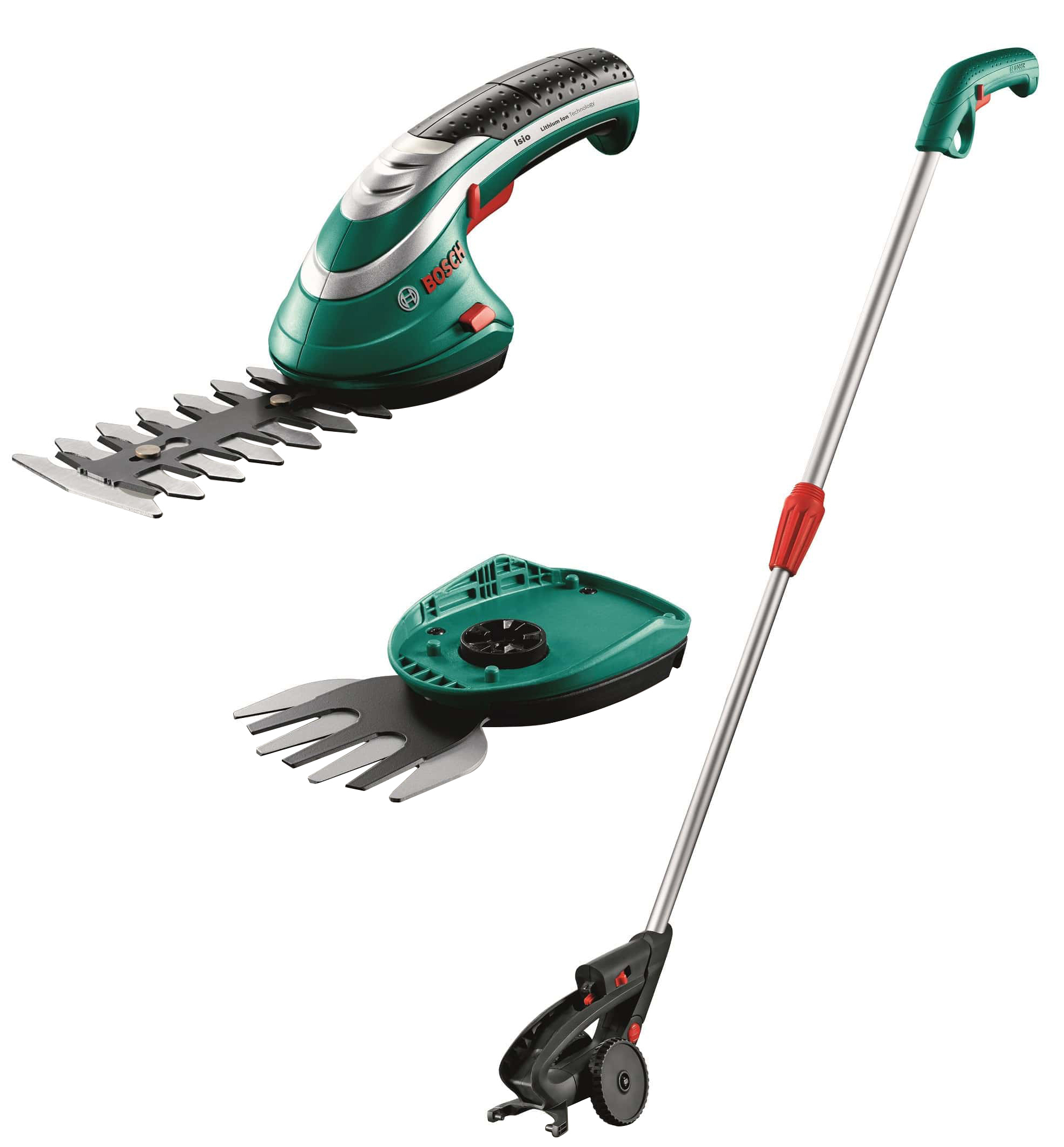 Изображение товара Ножницы аккумуляторные Bosch ISIO 3 set для стрижки травы и кустов
