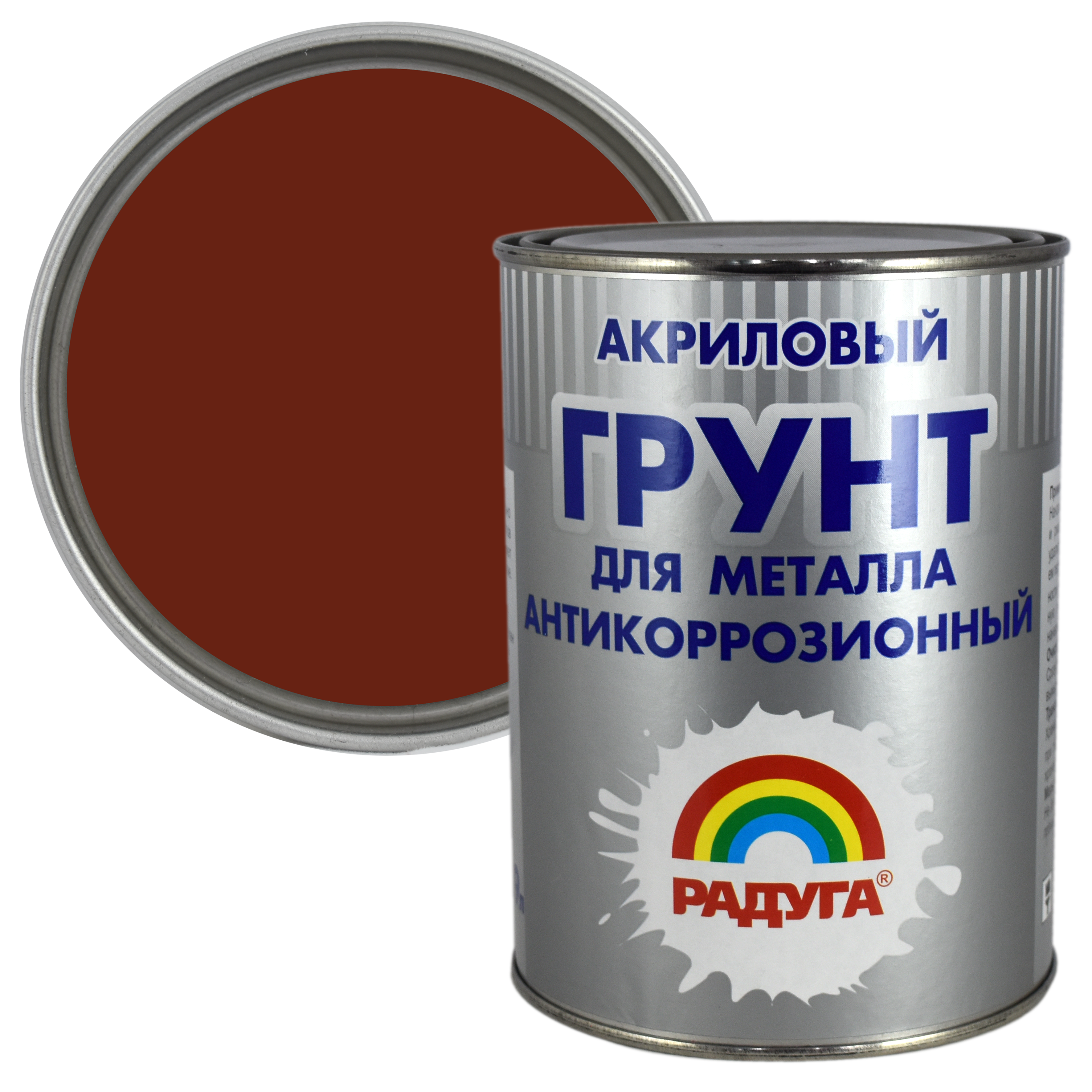Изображение товара Грунтовка по металлу Радуга ВД АК Р-150 0.9 л цвет кирпичный Изображение товара Грунтовка по металлу Радуга ВД АК Р-150 0.9 л цвет кирпичный