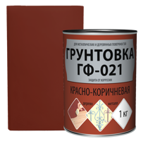 Изображение товара Грунтовка EMPILS ГФ-021 красно-коричневая 1 кг - подготовка и защита поверхностей