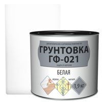 Изображение товара Универсальная грунтовка EMPILS ГФ-021 белая 1.9 кг для металла и дерева