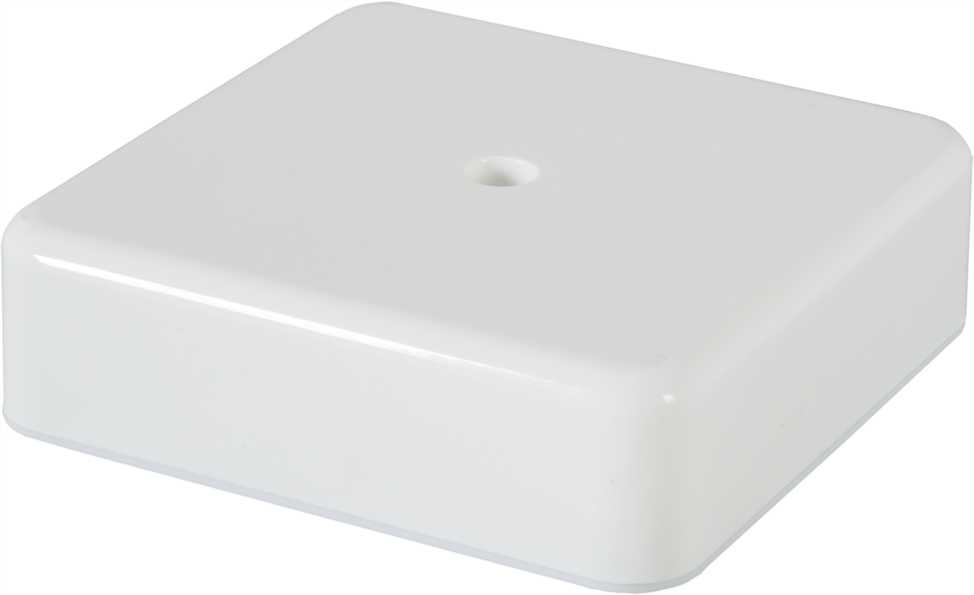 Изображение товара Распределительная коробка открытая IEK 75×75×20 мм 2 ввода IP20 цвет белый