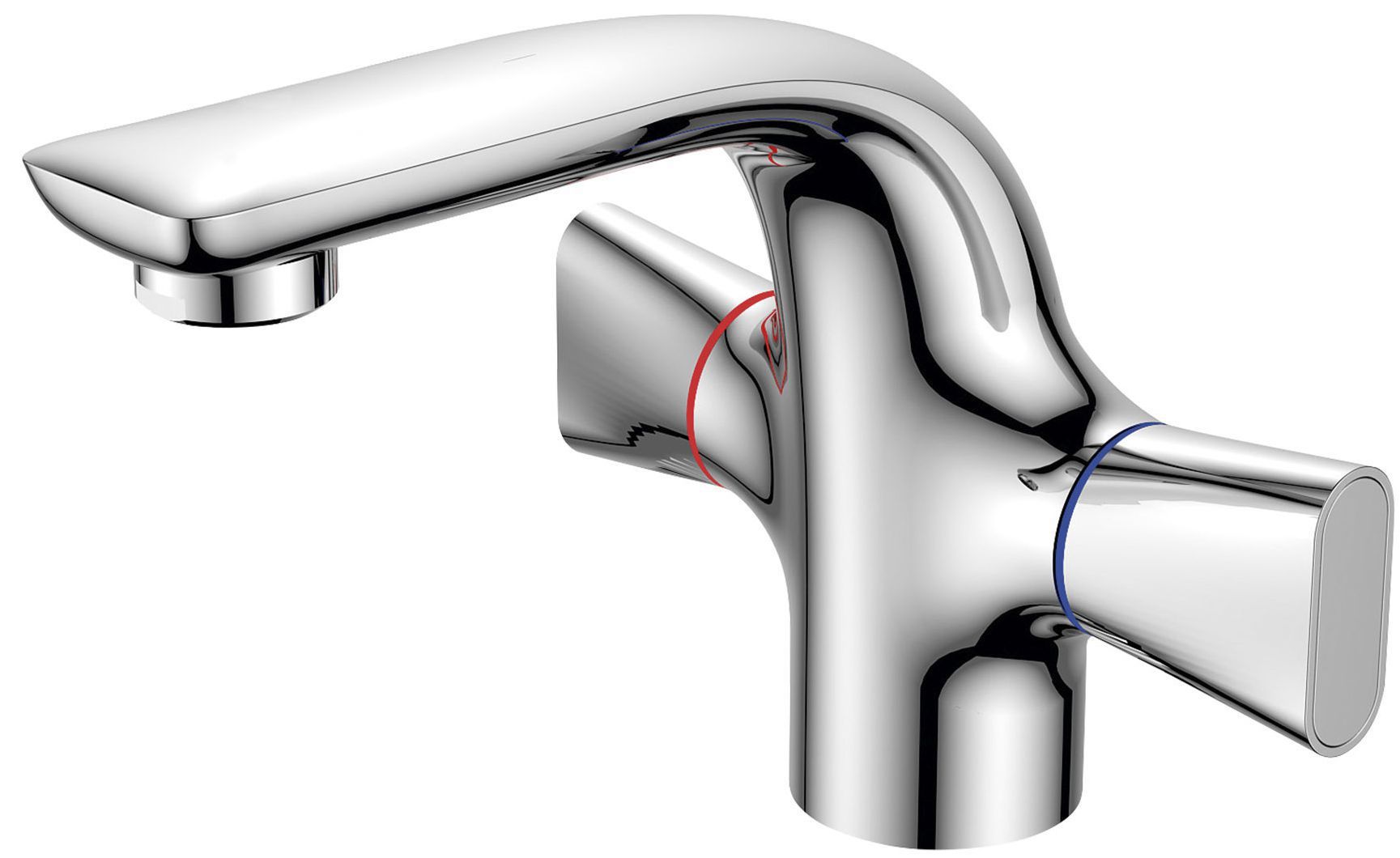 Изображение товара Смеситель для раковины Orange Lotos однорычажный цвет хром