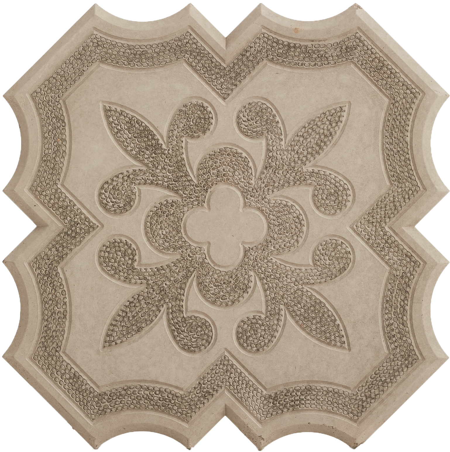 Плитка тротуарная Клевер 295x295x45 мм цвет серый