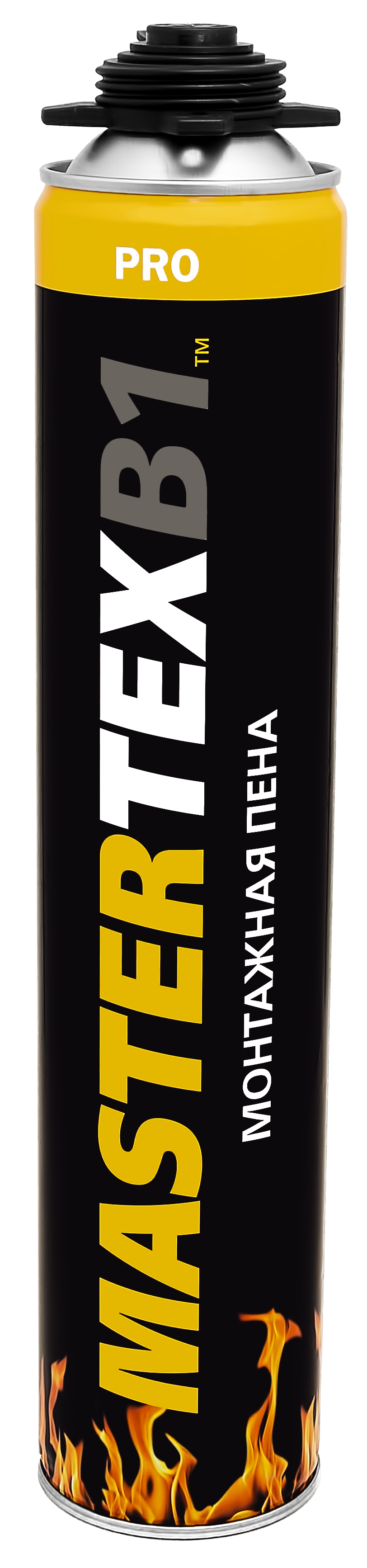 Изображение товара Пена монтажная профессиональная Mastertex B1 750 мл огнеупорная для пистолета