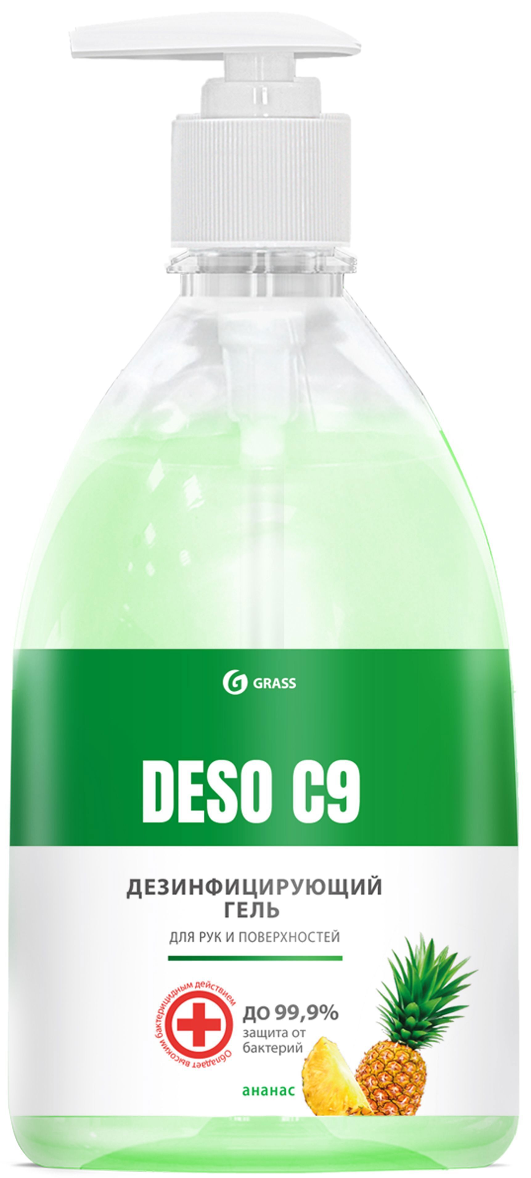 Изображение товара Гель чистящий дезинфицирующий Deso C9 «Ананас» 0.5 л Изображение товара Гель чистящий дезинфицирующий Deso C9 «Ананас» 0.5 л