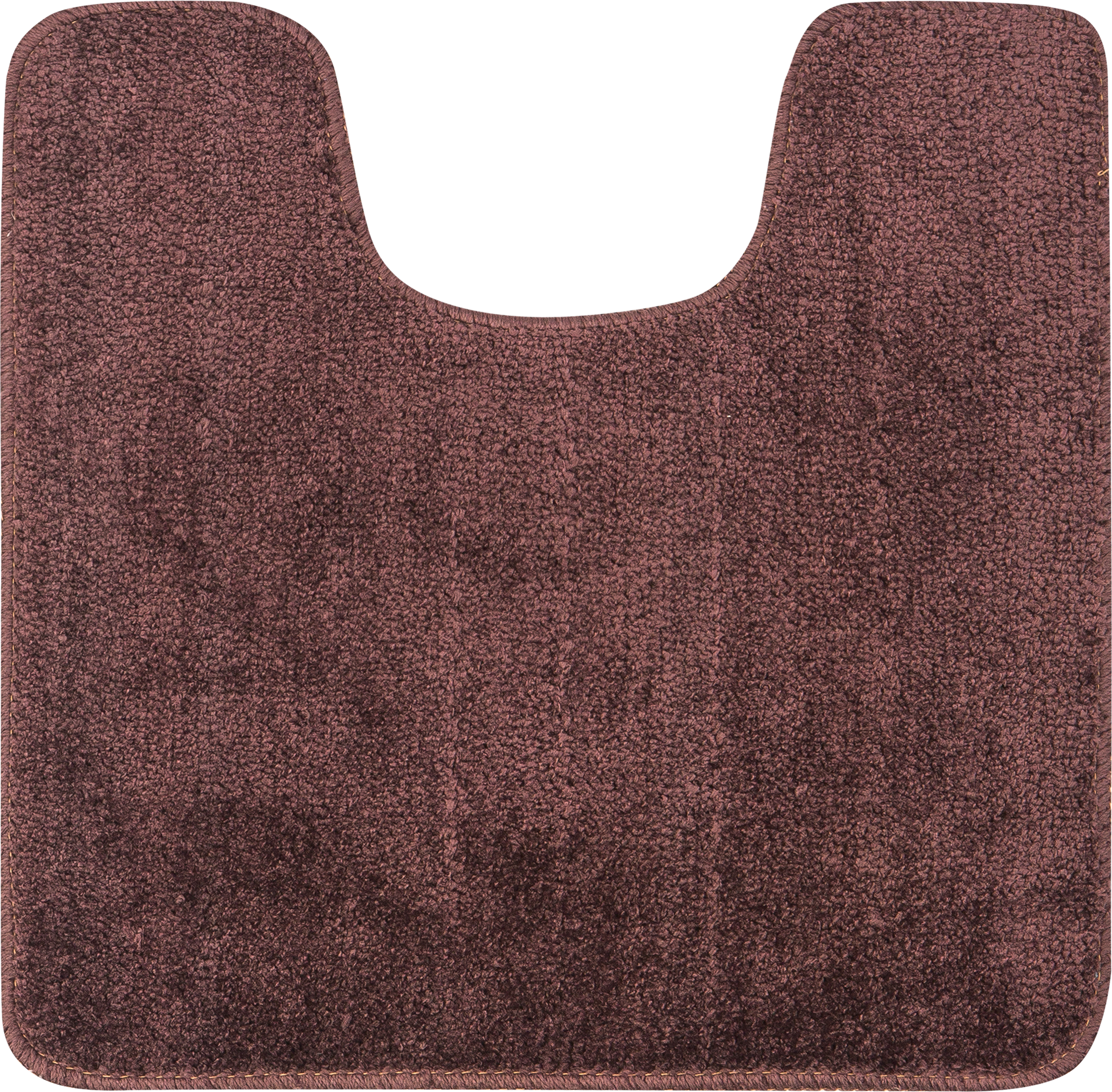 Изображение товара Коврик для туалета Presto 45x45 см коричневый противоскользящий мягкий