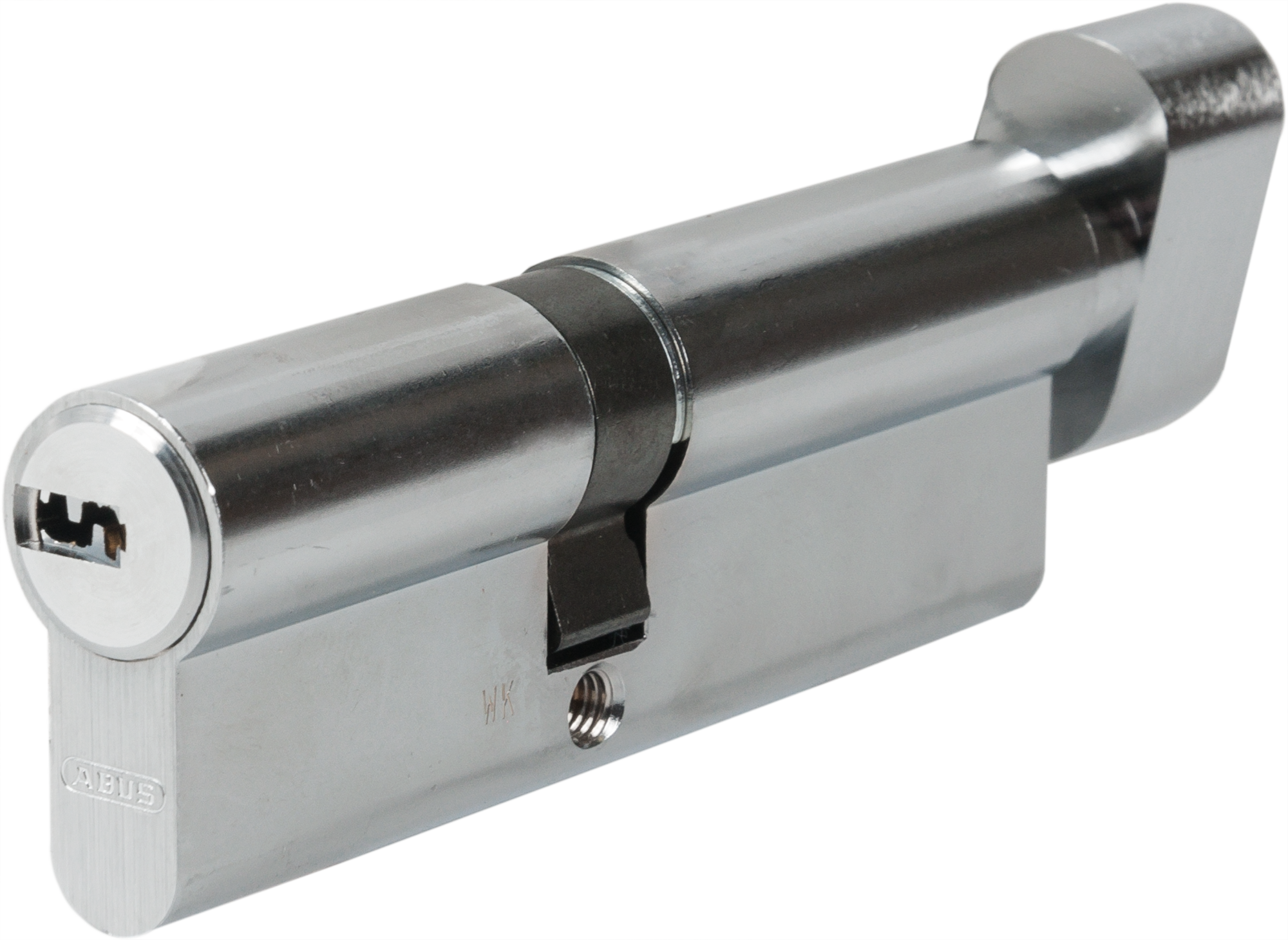 Цилиндр Abus KD6N Z40/K50, 40x50 мм, ключ/вертушка, цвет никель