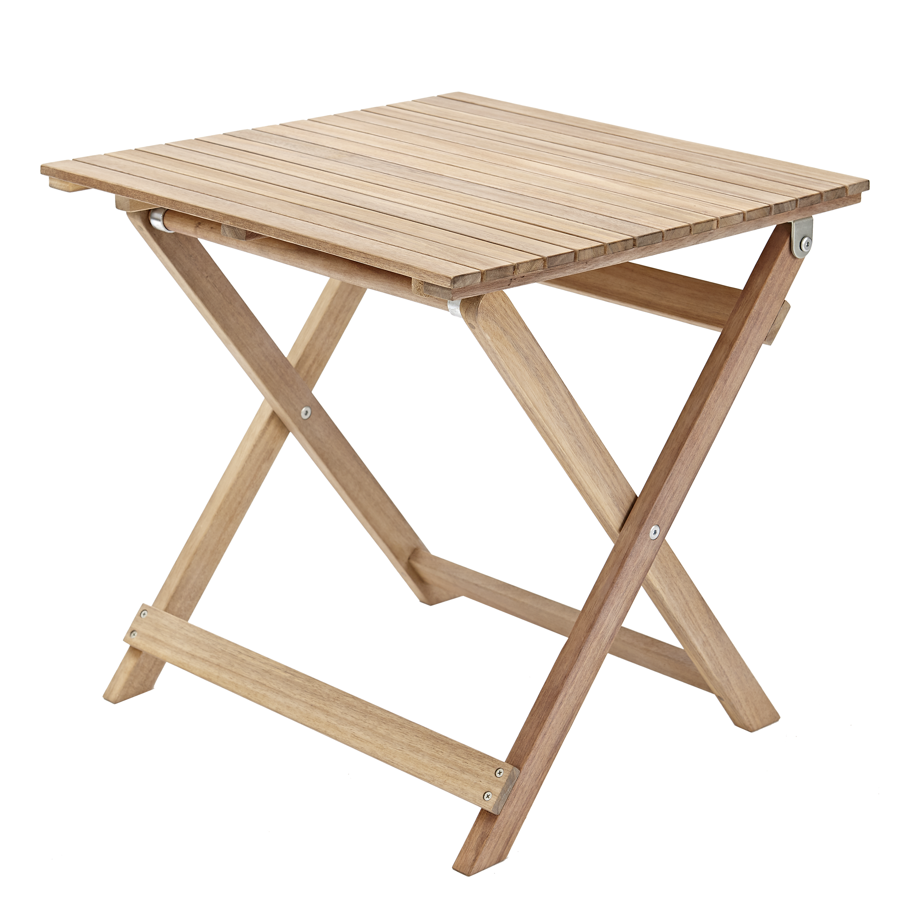 Изображение товара Стол садовый квадратный Naterial Solis Origami 50x50 см акация светло-коричневый