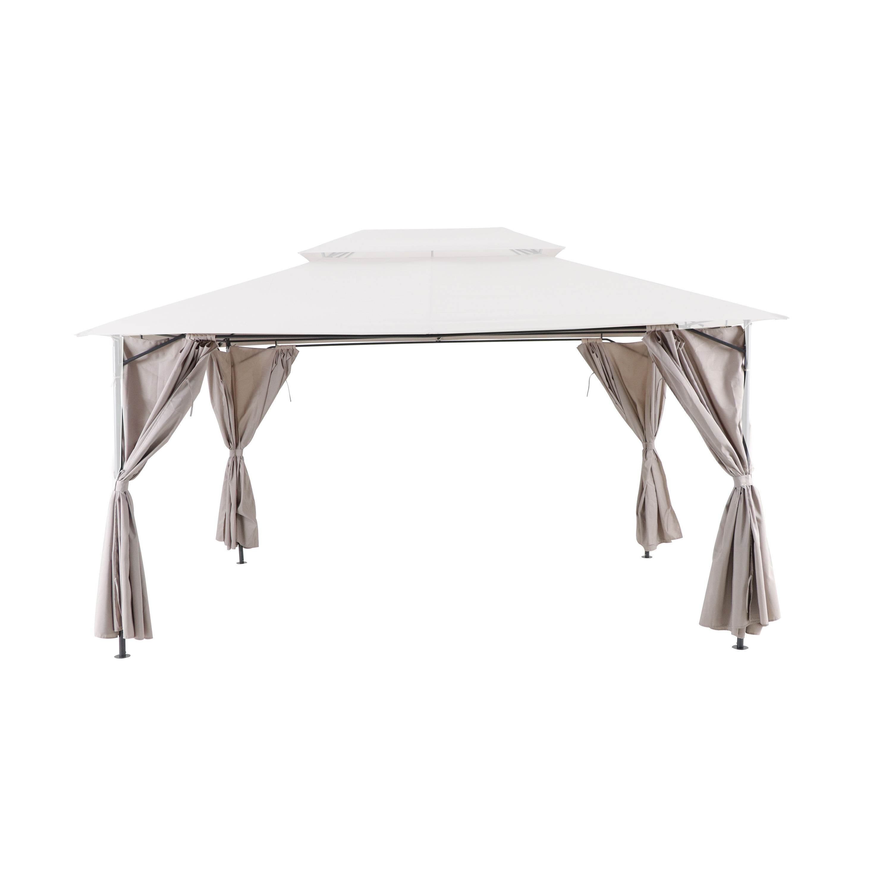 Изображение товара Шторы для павильона Oxis 3x4 м цвет серый/коричневый