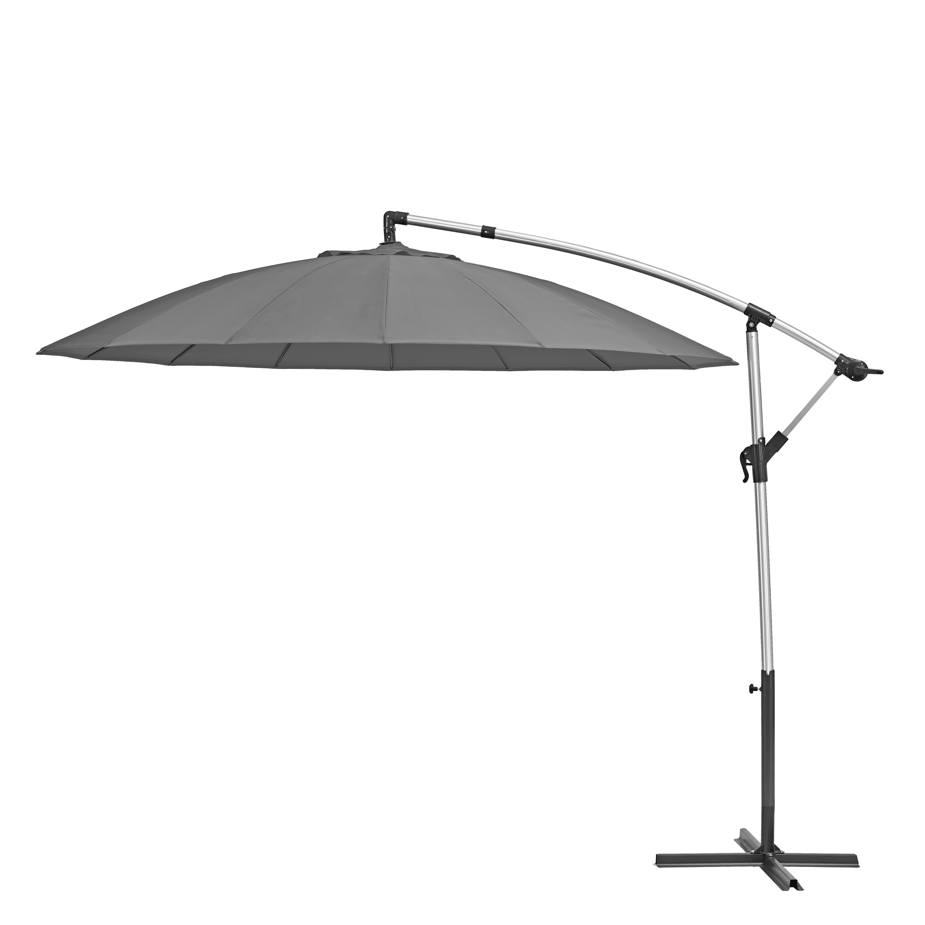 Изображение товара Зонт садовый Naterial Sinae 2.9 м серый с подставкой