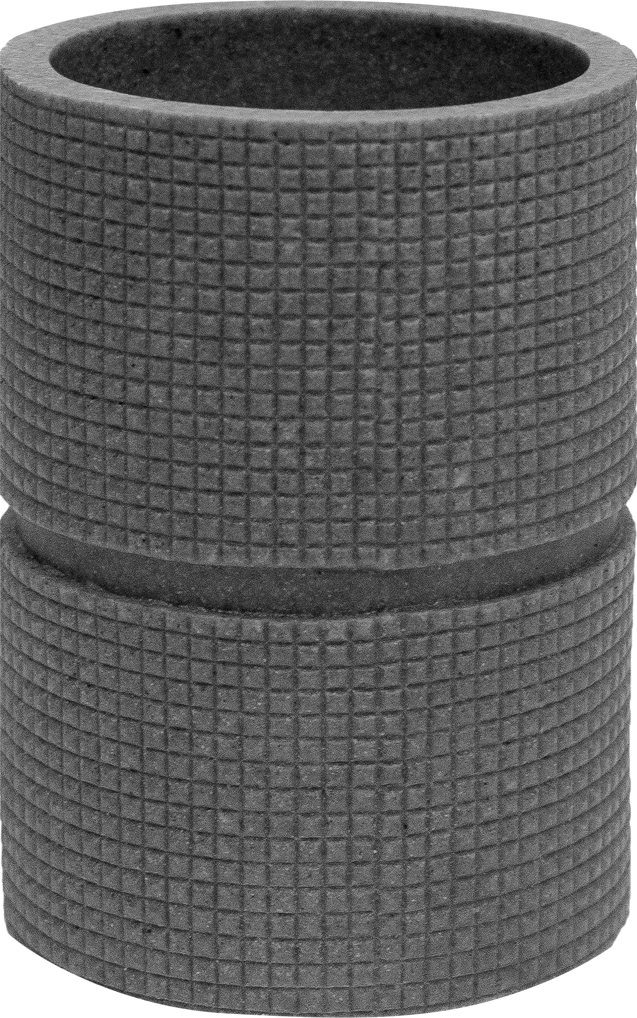 Изображение товара Стакан для зубных щеток FIXSEN Nero FX-240-3 из полирезина серого цвета