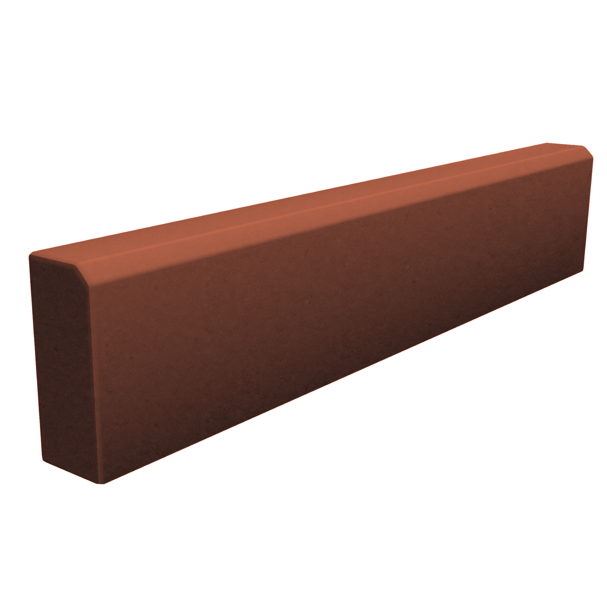 Изображение товара Тротуарный бордюр 1000x200x80 мм красный