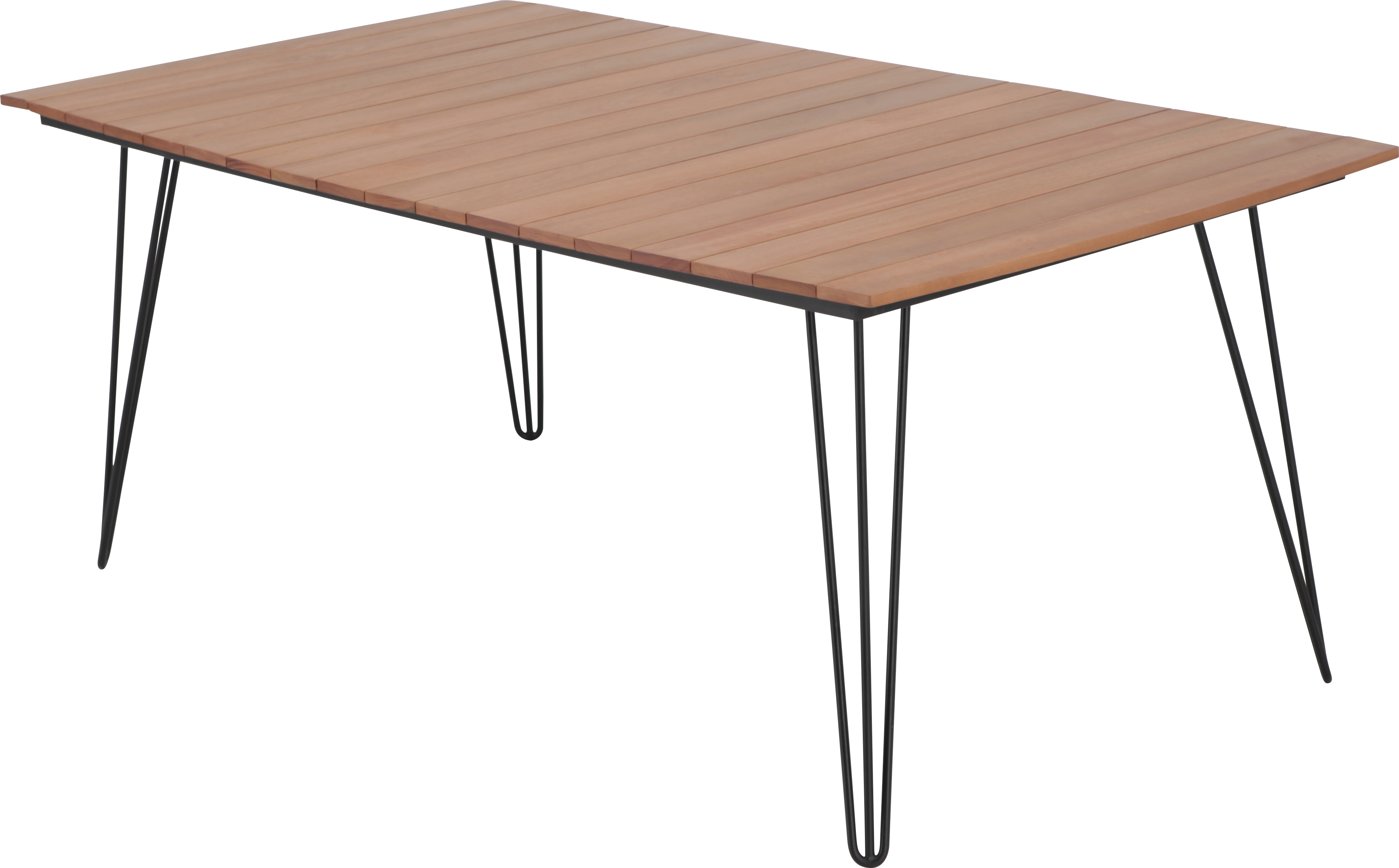 Изображение товара Стол садовый 180x99х75 см эвкалипт черный/ коричневый