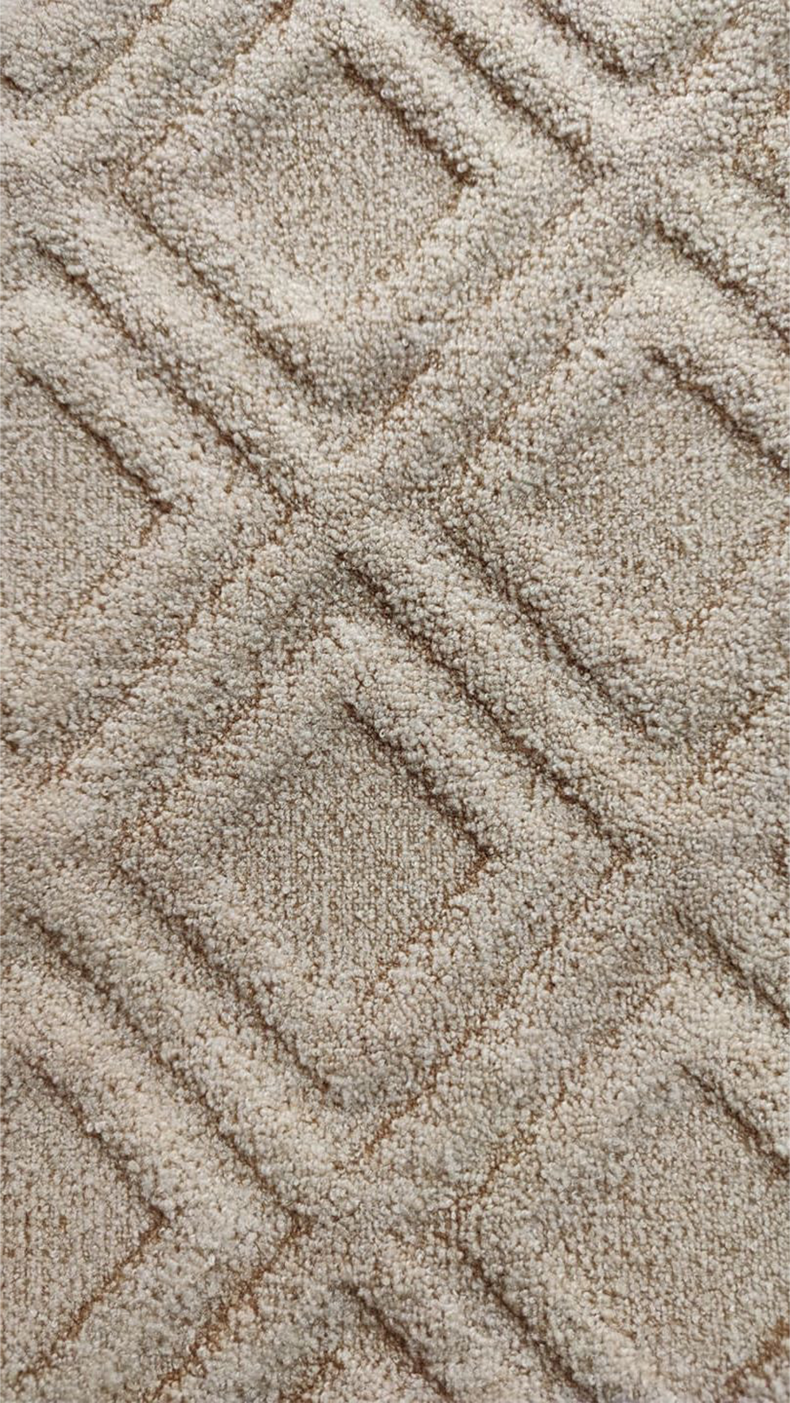 Изображение товара Ковровое покрытие Скролл Ромбик 30 бежевое, 4 м, войлок и полиамид