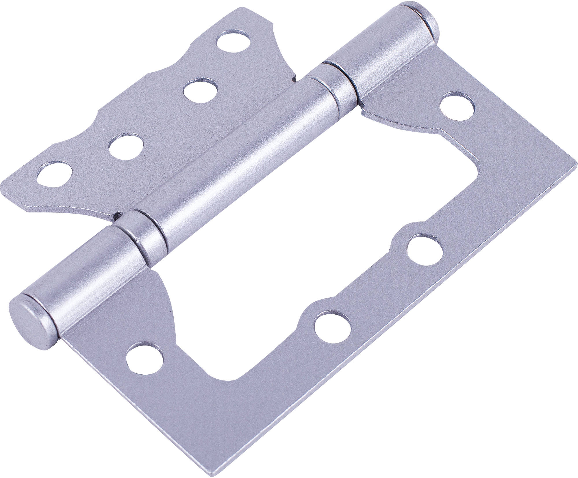 Петля без врезки 100x75x2 мм, цвет хром