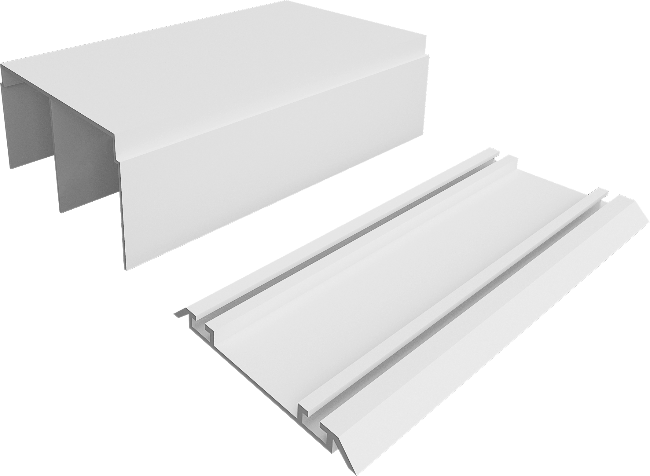 Комплект направляющих Spaceo 118.3 см цвет белый