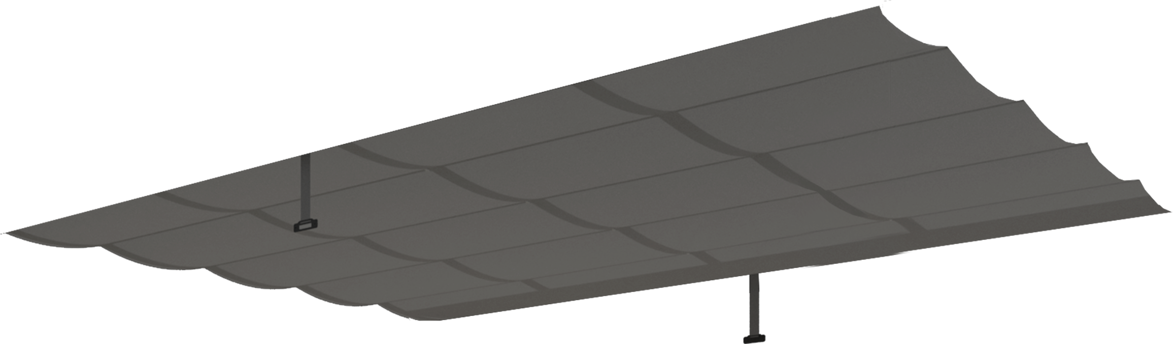 Изображение товара Навес для перголы Omega 2.85x4 м цвет тёмно-серый