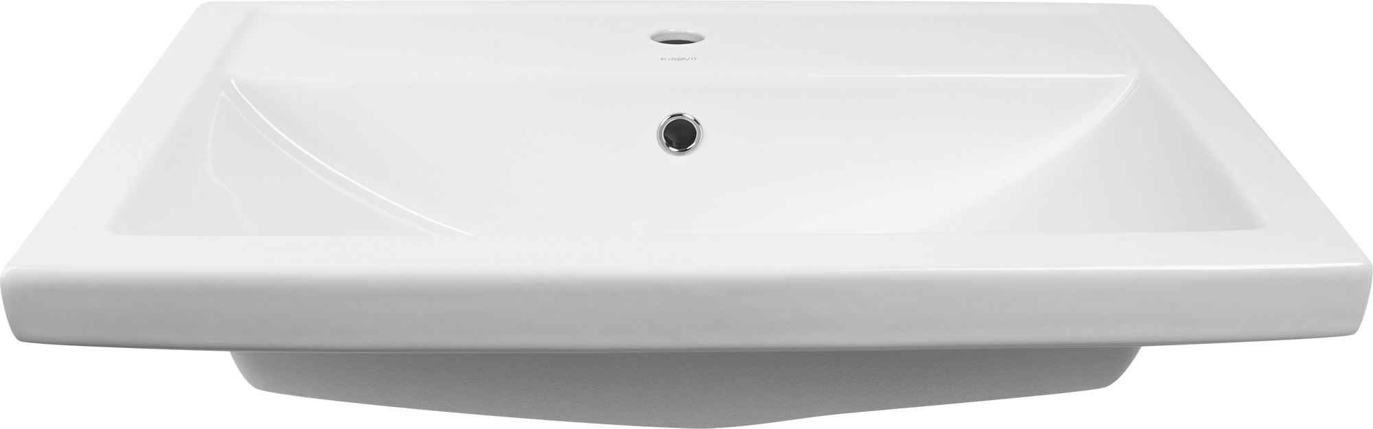 Изображение товара Раковина Kirovit Фостер 70 квадрат из фаянса для ванной комнаты