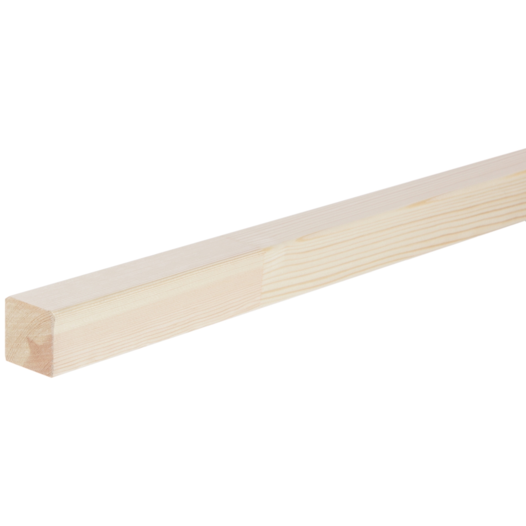 Изображение товара Декоративный брусок сращенный 45x45x2000 мм хвоя сорт Экстра прямой с фаской угла