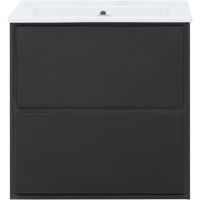Изображение товара Тумба под раковину подвесная «Мокка» 65 см цвет черный