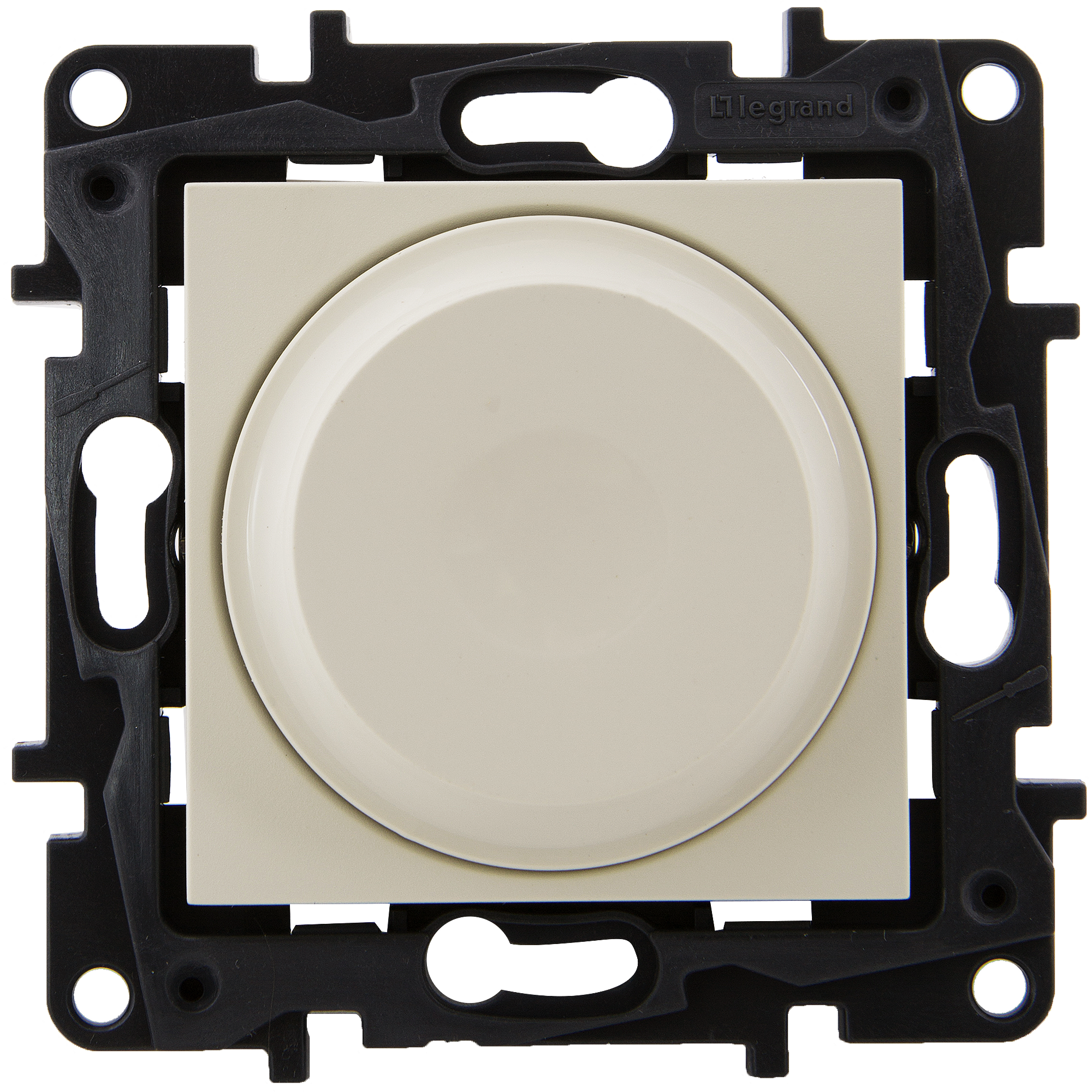 Изображение товара Диммер поворотно-нажимной универсальный LED - Legrand Structura - 300Вт без нейтрали - слоновая кость