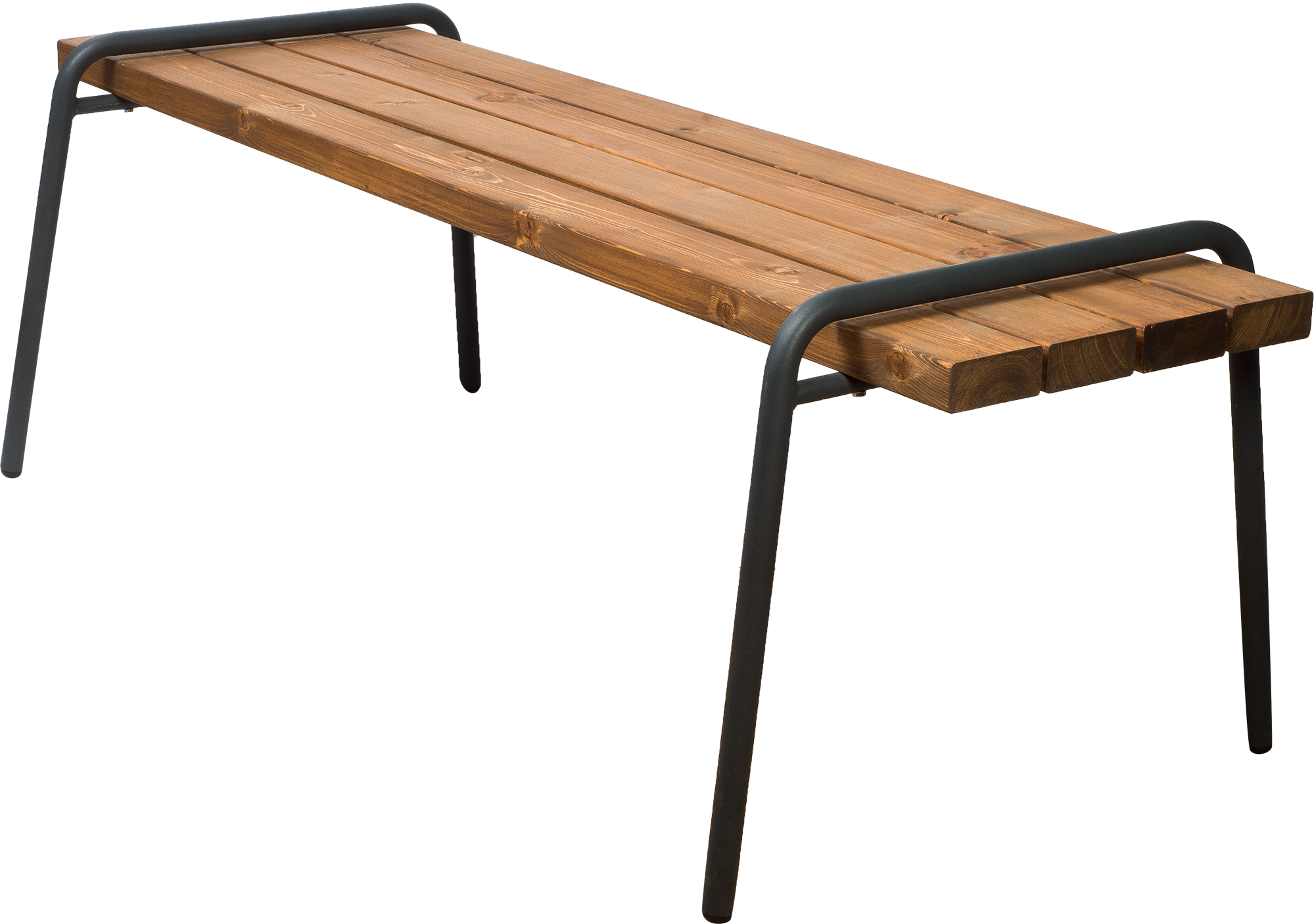 Изображение товара Садовая скамейка 150x38x44 см дерево металл коричневая черная Изображение товара Садовая скамейка 150x38x44 см дерево металл коричневая черная