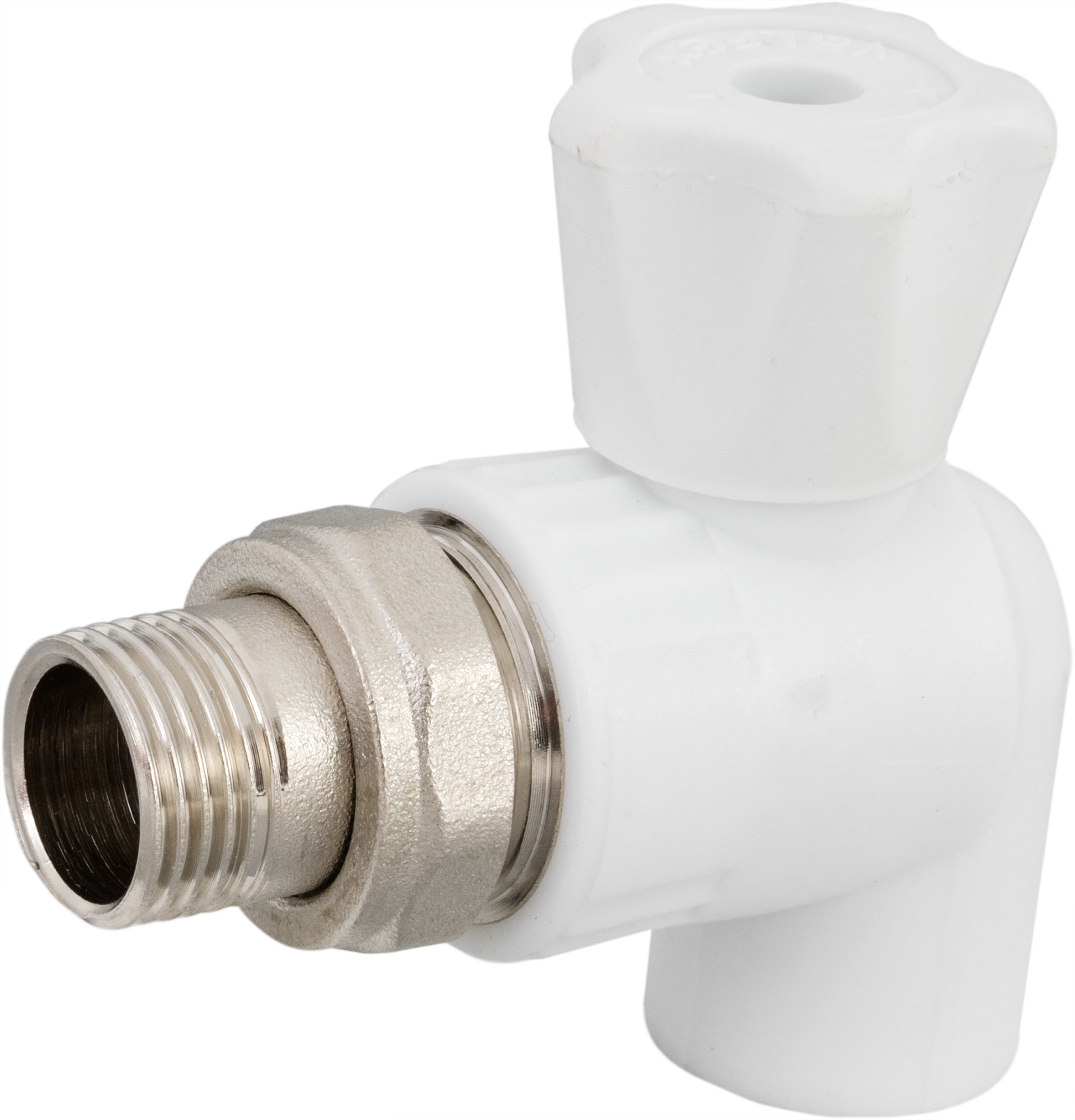 Изображение товара Кран для радиатора угловой Valfex 1/2"x20 мм полипропилен