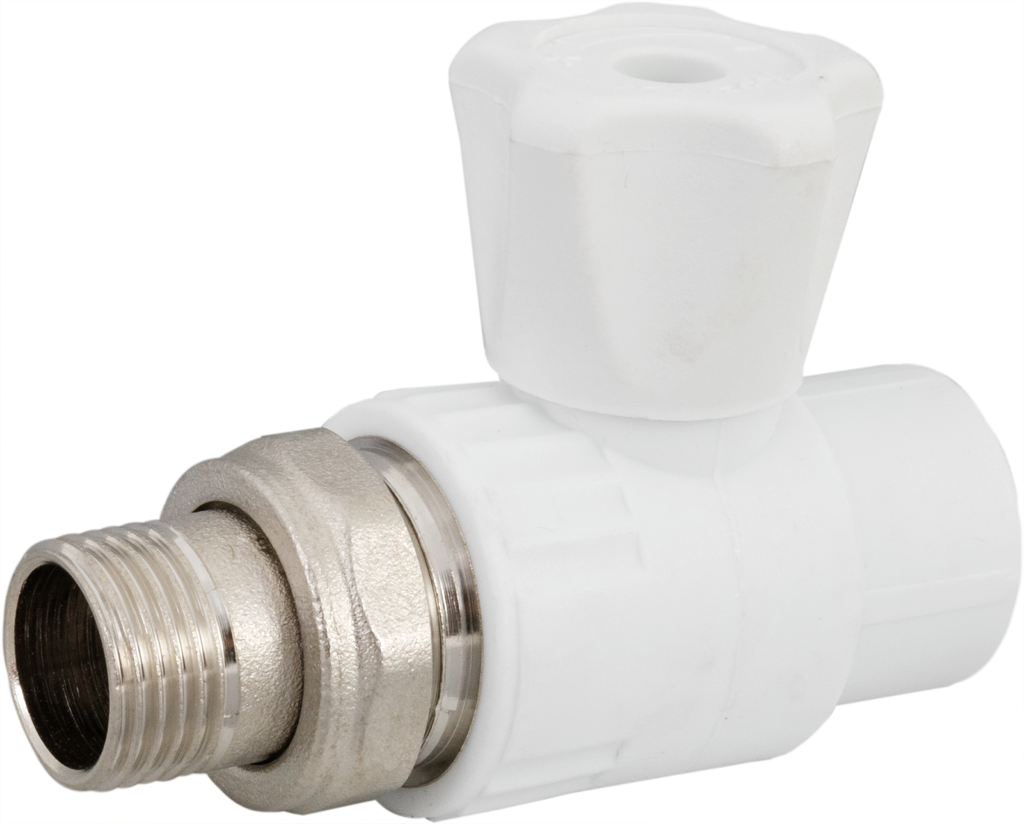 Изображение товара Кран для радиатора прямой Valfex 20x1/2" полипропилен для отопления и водоснабжения