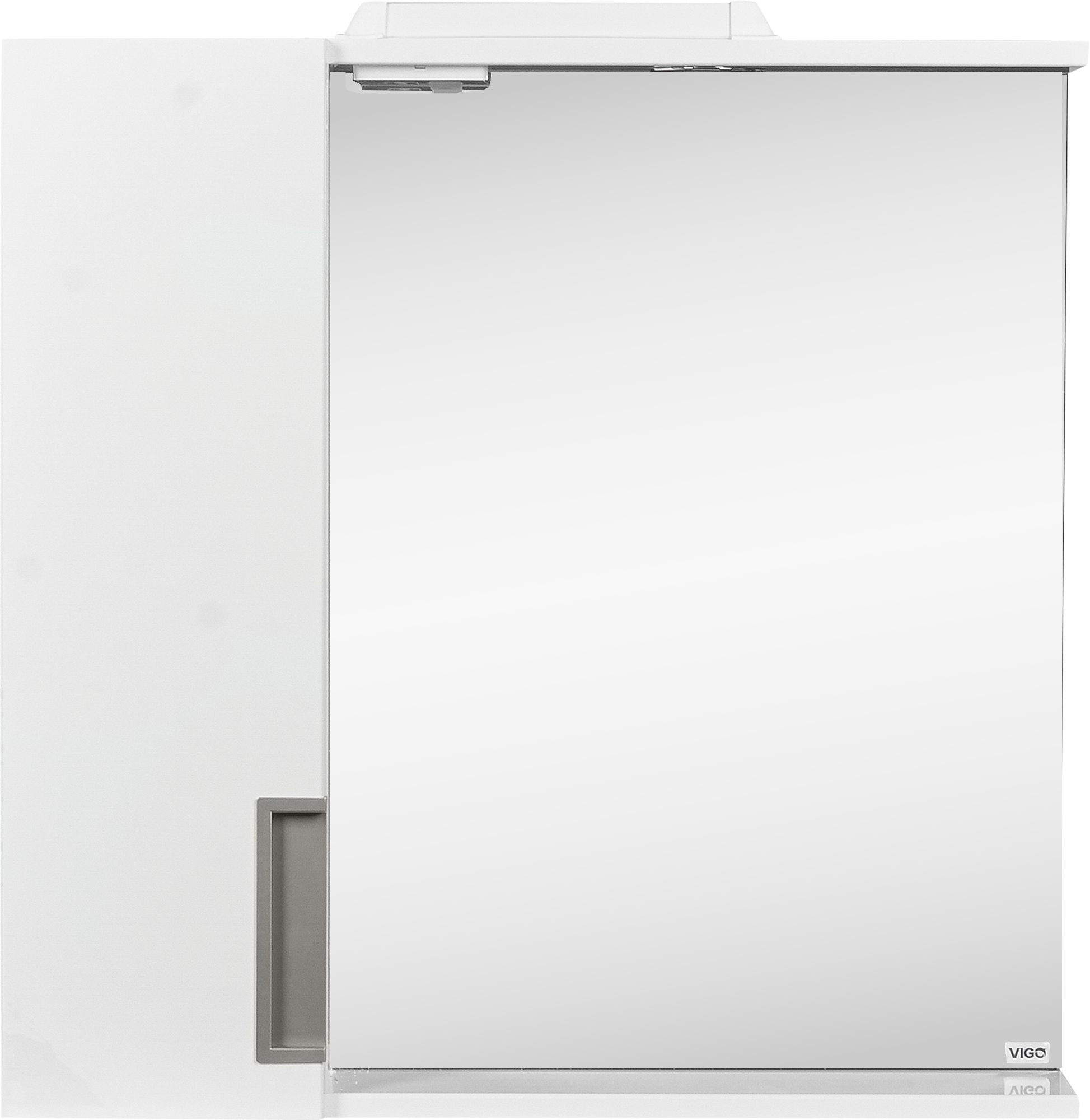 Изображение товара Шкаф для ванной зеркальный подвесной Vigo Венто 70x70 см цвет белый