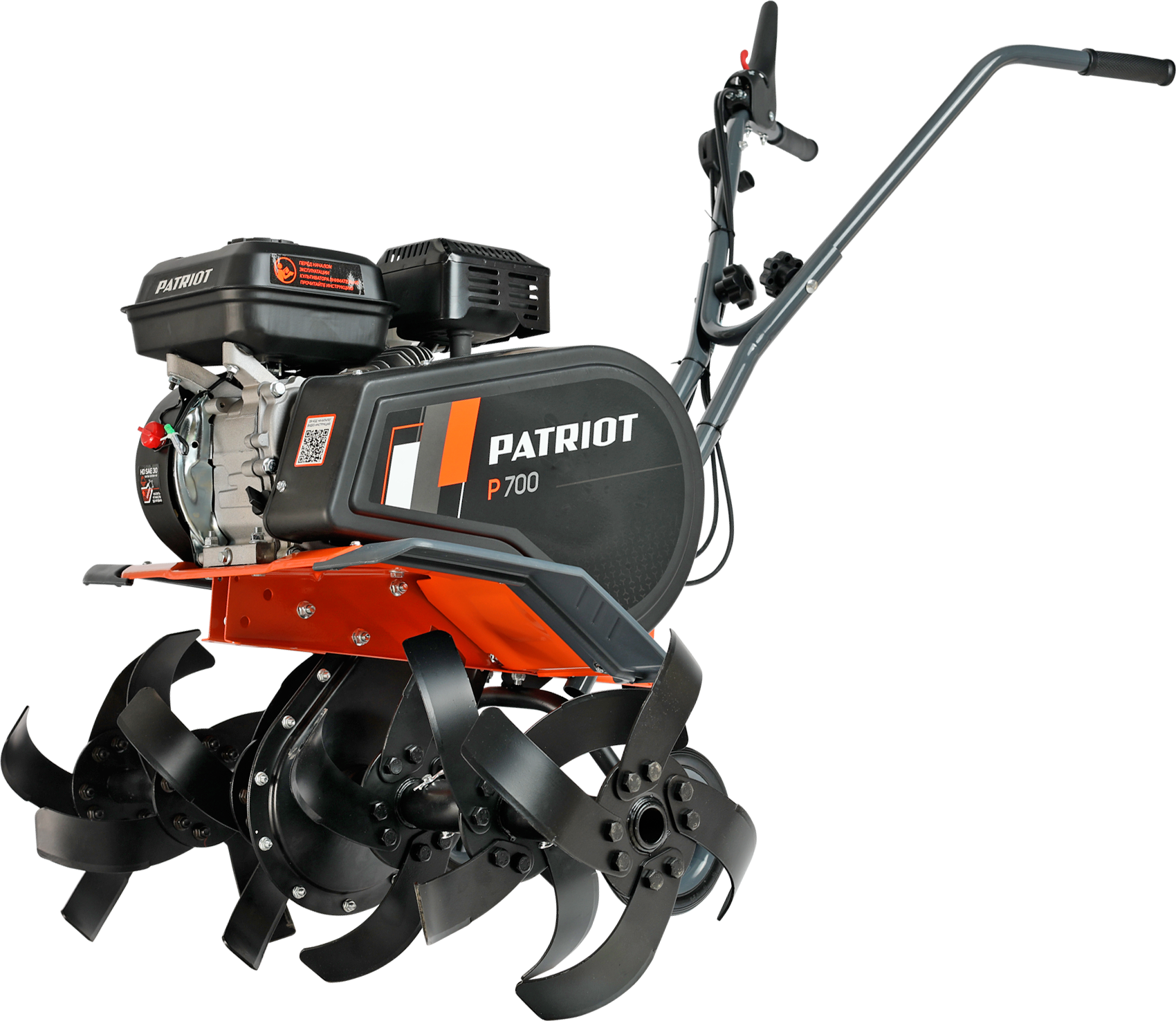 Изображение товара Культиватор бензиновый Patriot Р700 мощность 7 л.с. ширина 80 см страной производства Китай