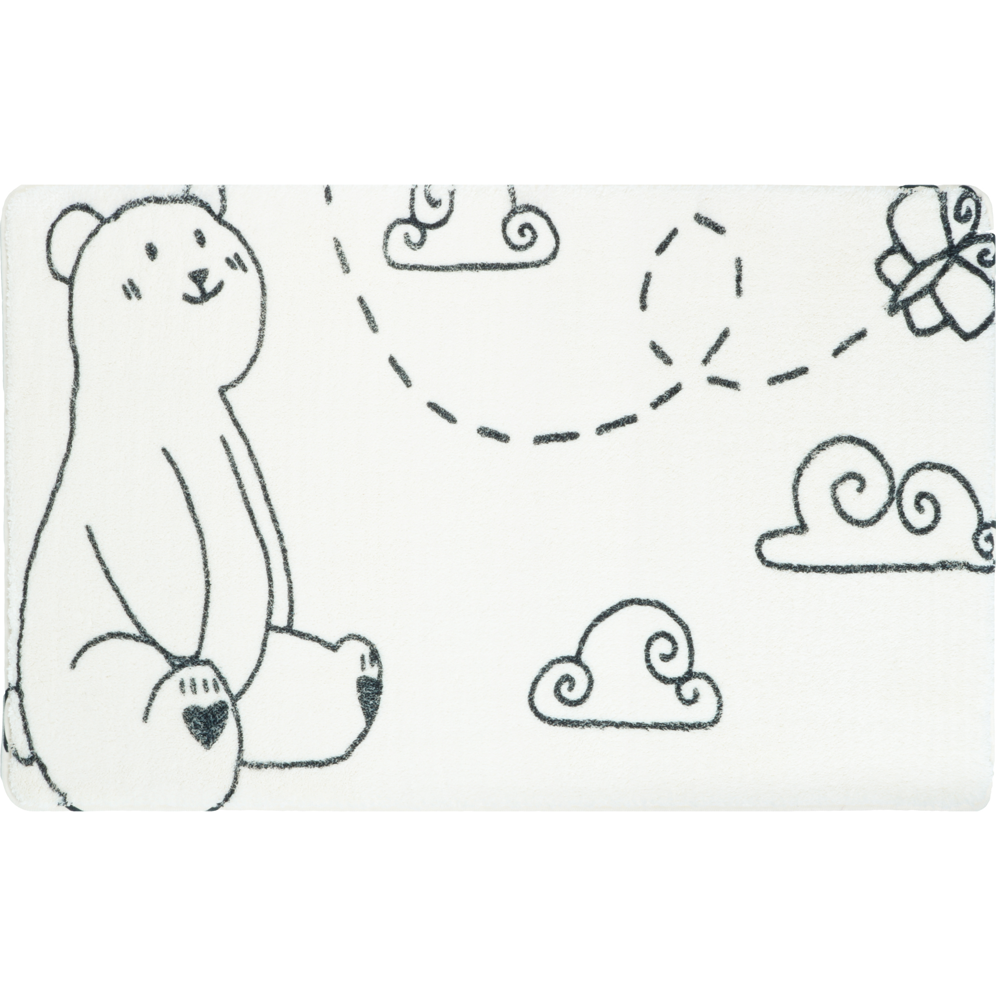 Изображение товара Коврик для ванной Fixsen Teddy Air 50х80 см цвет белый