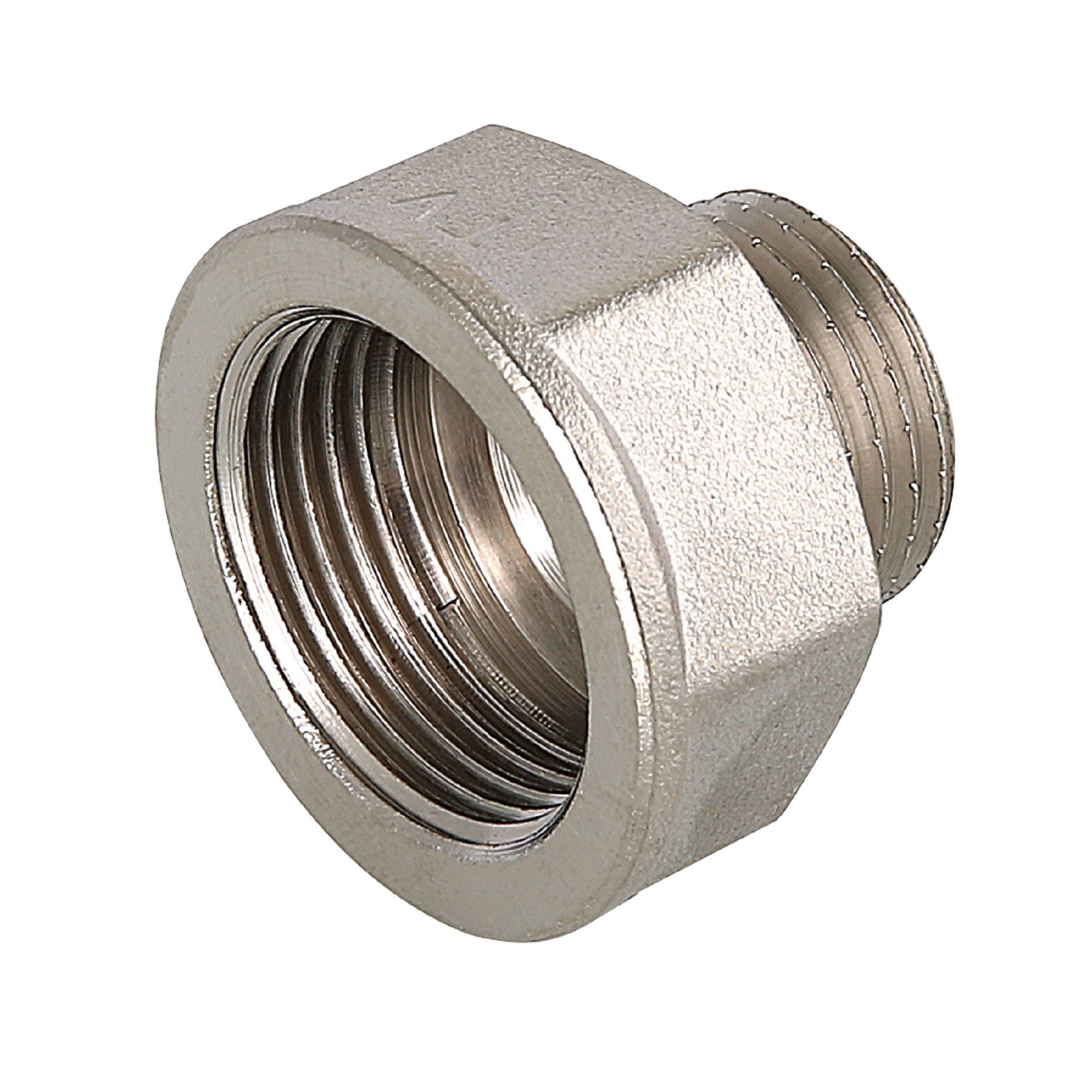 Изображение товара Переходник Valtec 1 1/4x1/2 латунь никелированный Италия