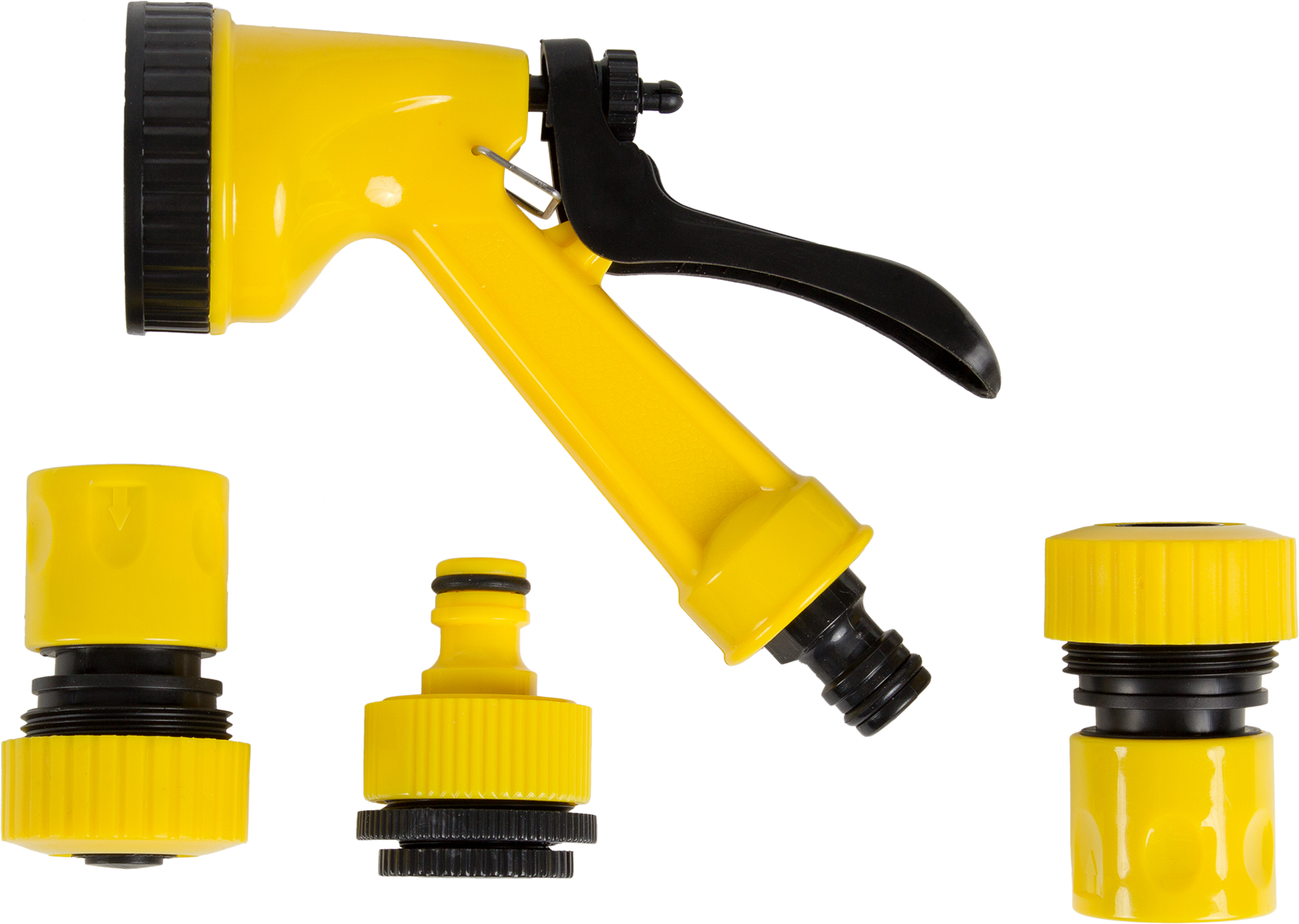 Изображение товара Набор Пистолет-распылитель для полива с коннекторами 3/4" 5 режимов