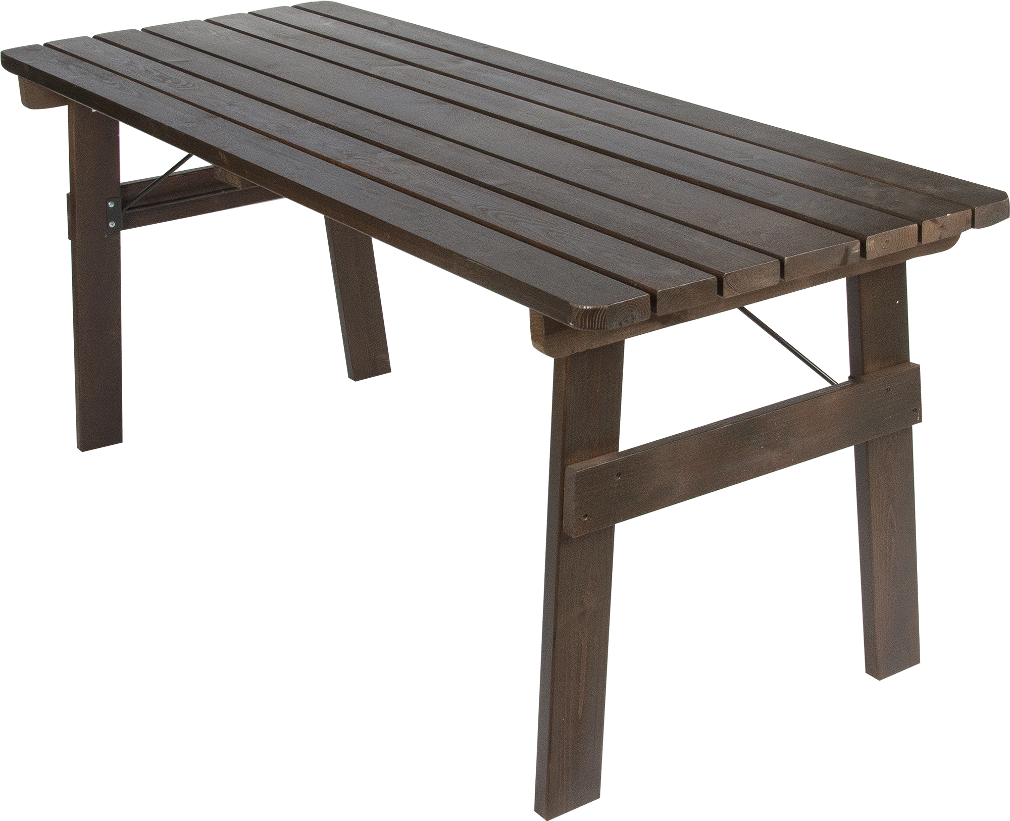 Изображение товара Садовый стол Лугано венге, 180 см, компактный и удобный