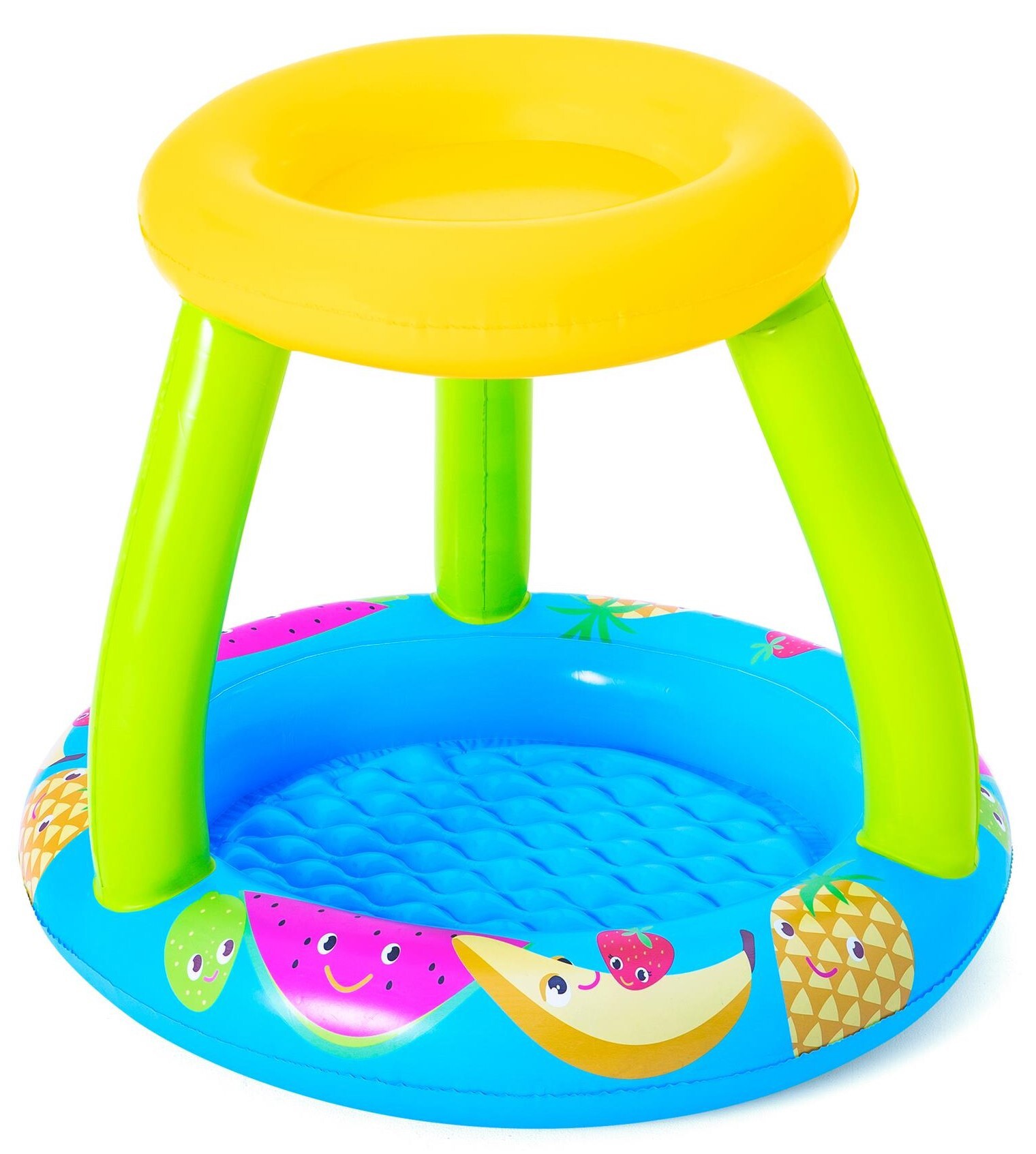 Изображение товара Бассейн надувной с навесом детский Bestway Фрукты 94х89х79 см 26 л