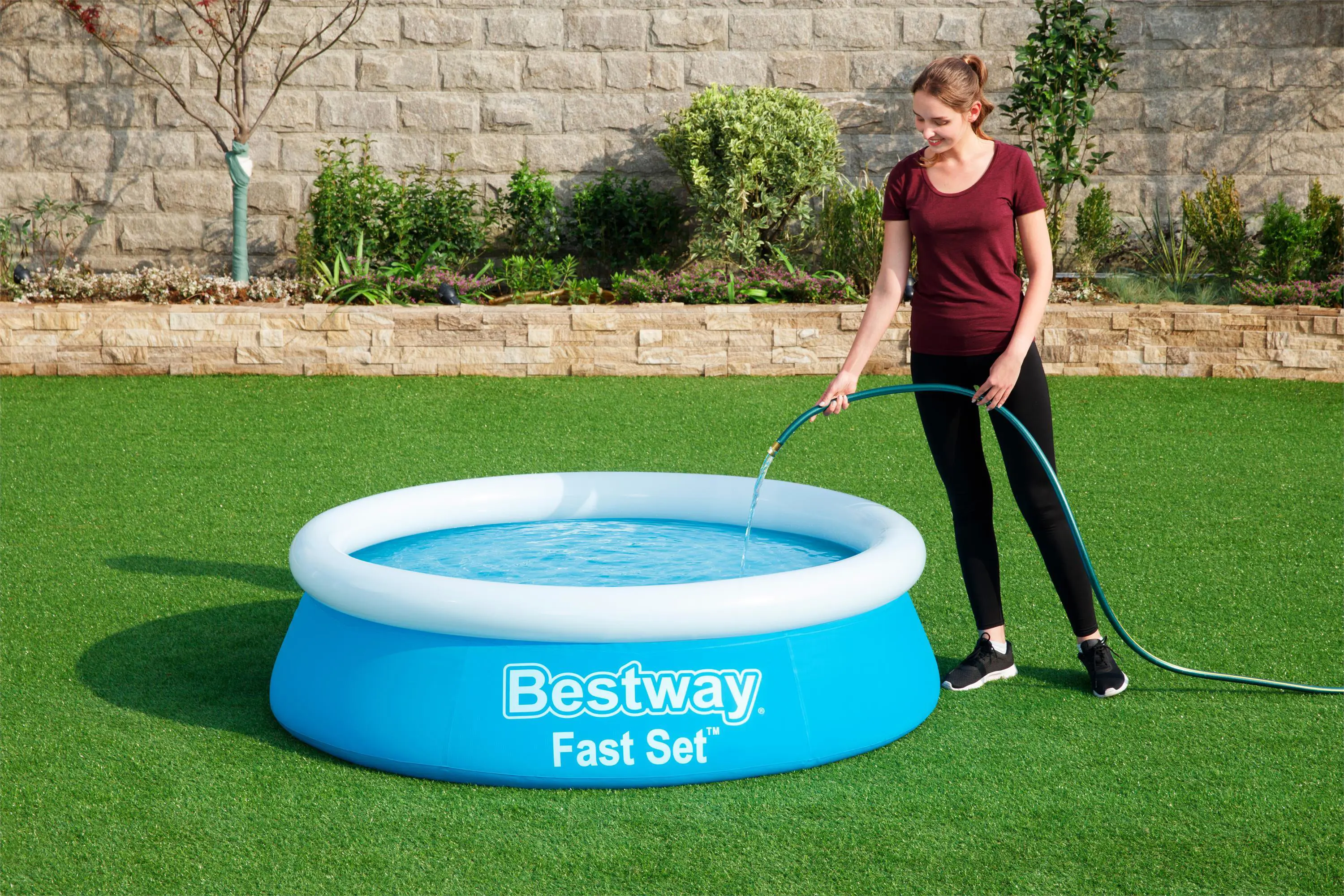 Бассейн надувной круглый Bestway 57392 BW 183x183x51 см 940 л - 5