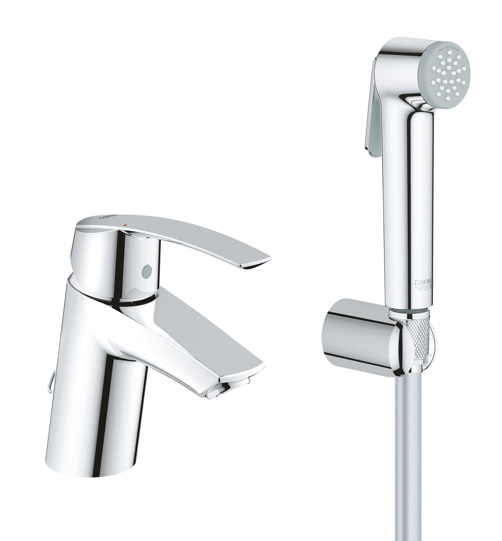 Изображение товара Смеситель для раковины Grohe Start New S однорычажный с гигиеническим душем цвет хром