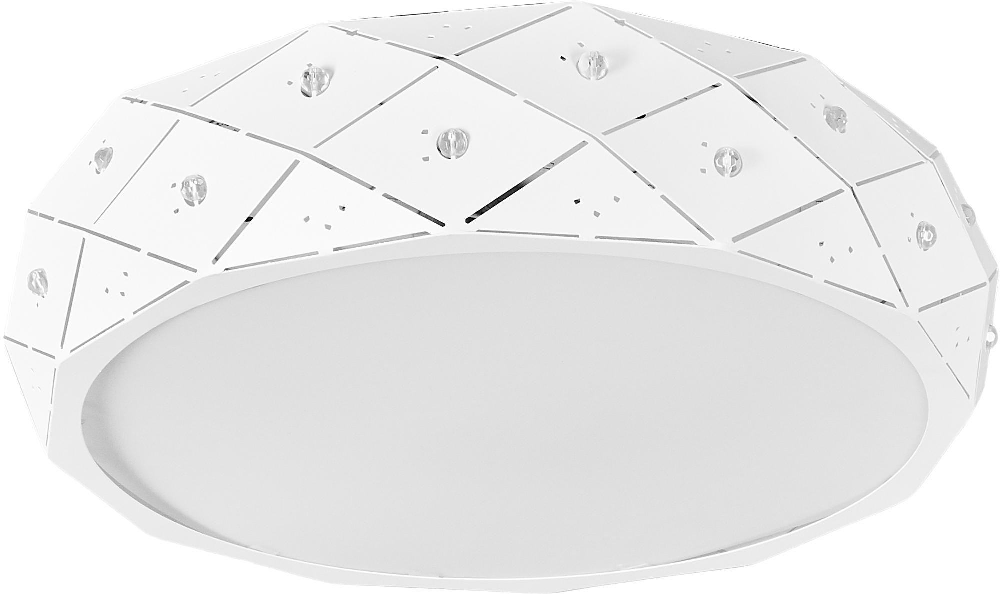 Изображение товара Люстра потолочная светодиодная 10220/S с пультом 12 м² белая