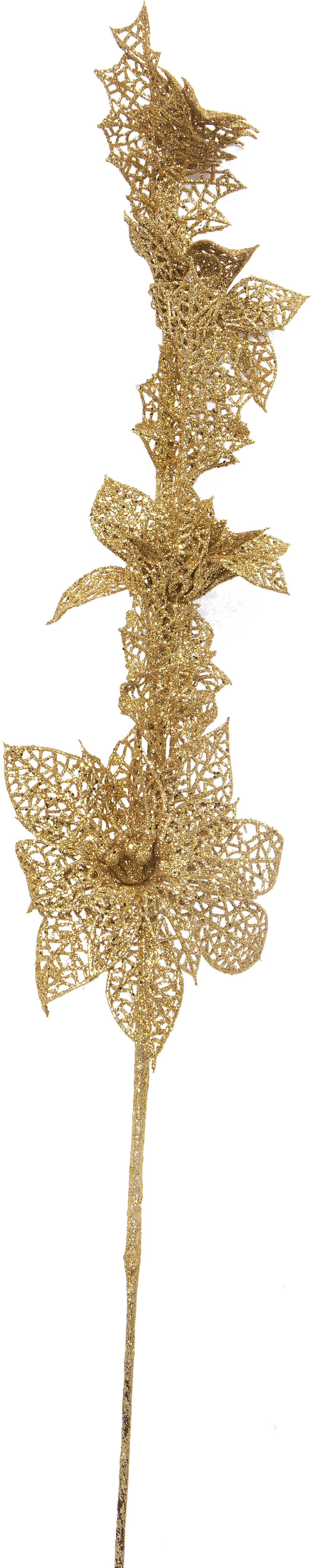 Изображение товара Золотая ветка для декора 50 см универсальное украшение новогодний интерьер