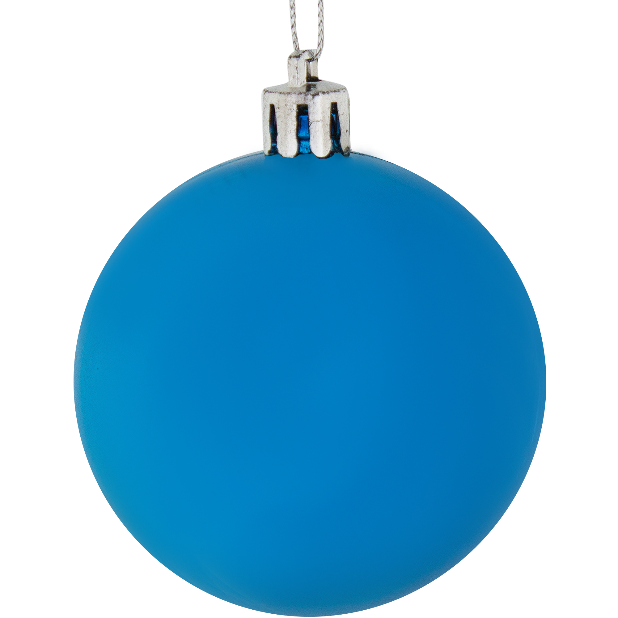 Изображение товара Шар ёлочный, 15 см, пластик, цвет голубой