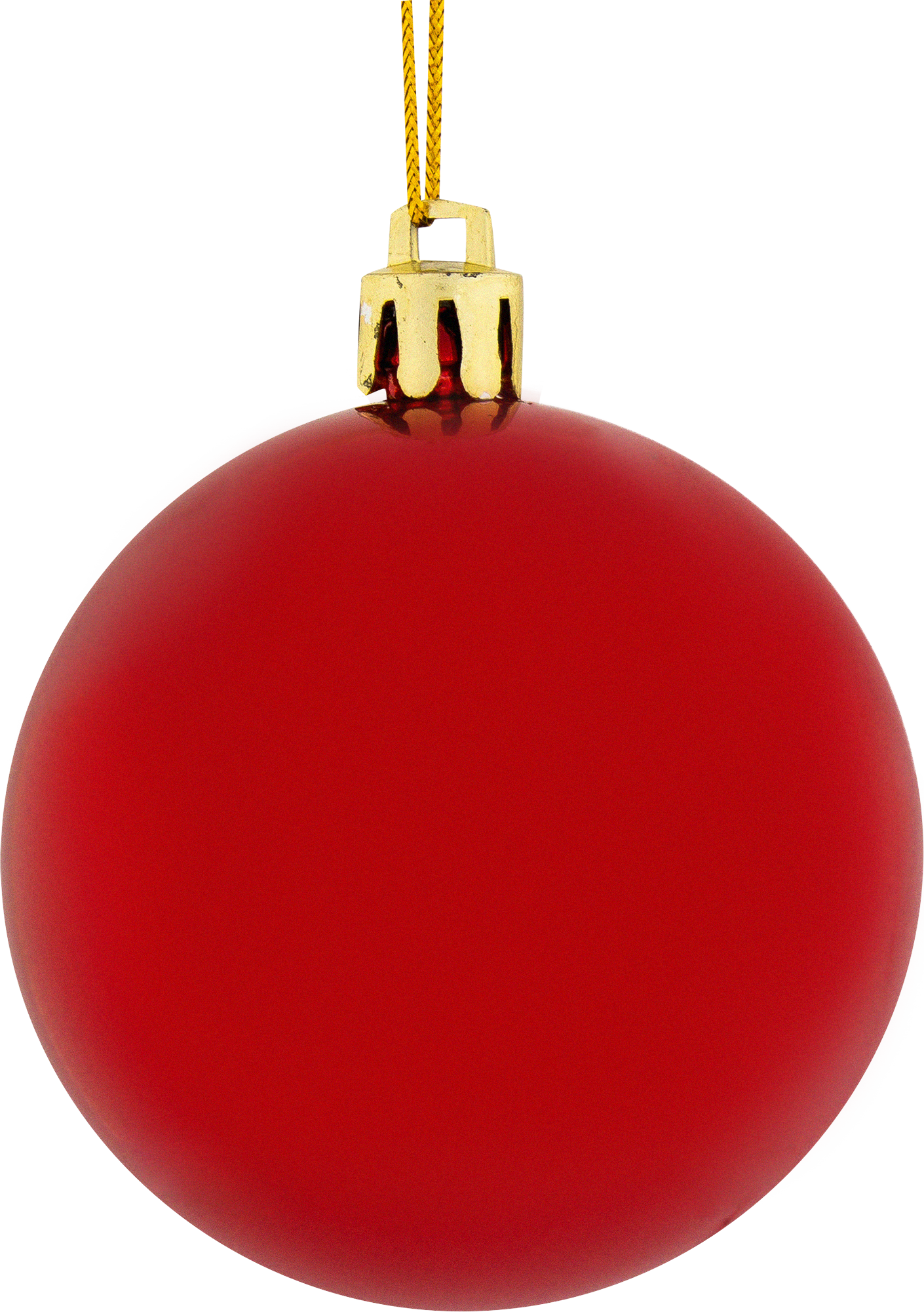 Изображение товара Шар ёлочный Christmas красный 15 см из пластика