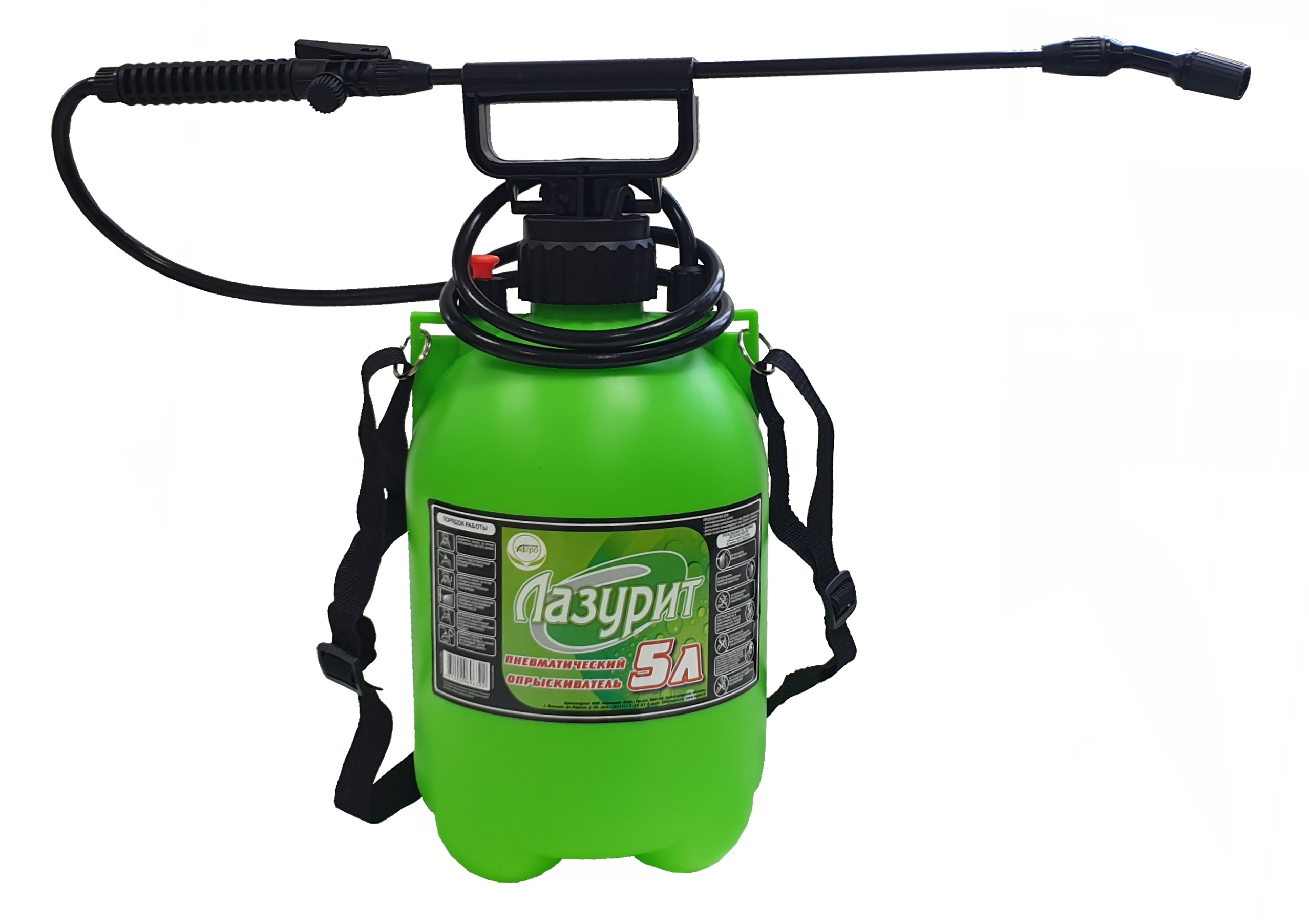 Изображение товара Помповый садовый опрыскиватель Лазурит 5л для обработки растений