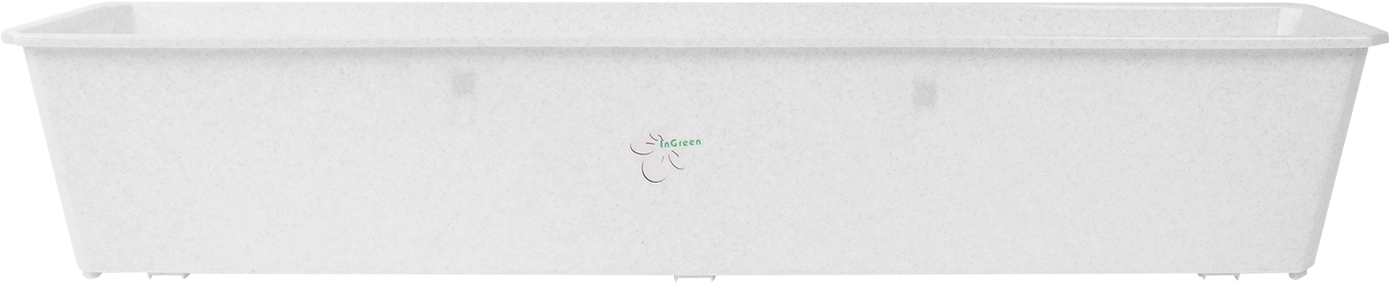Ящик балконный Ingreen 80x17x15 см v12.5 л пластик мраморный