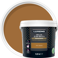 Изображение товара Эмаль для пола Luxens полуглянцевая 0.9 кг цвет орех