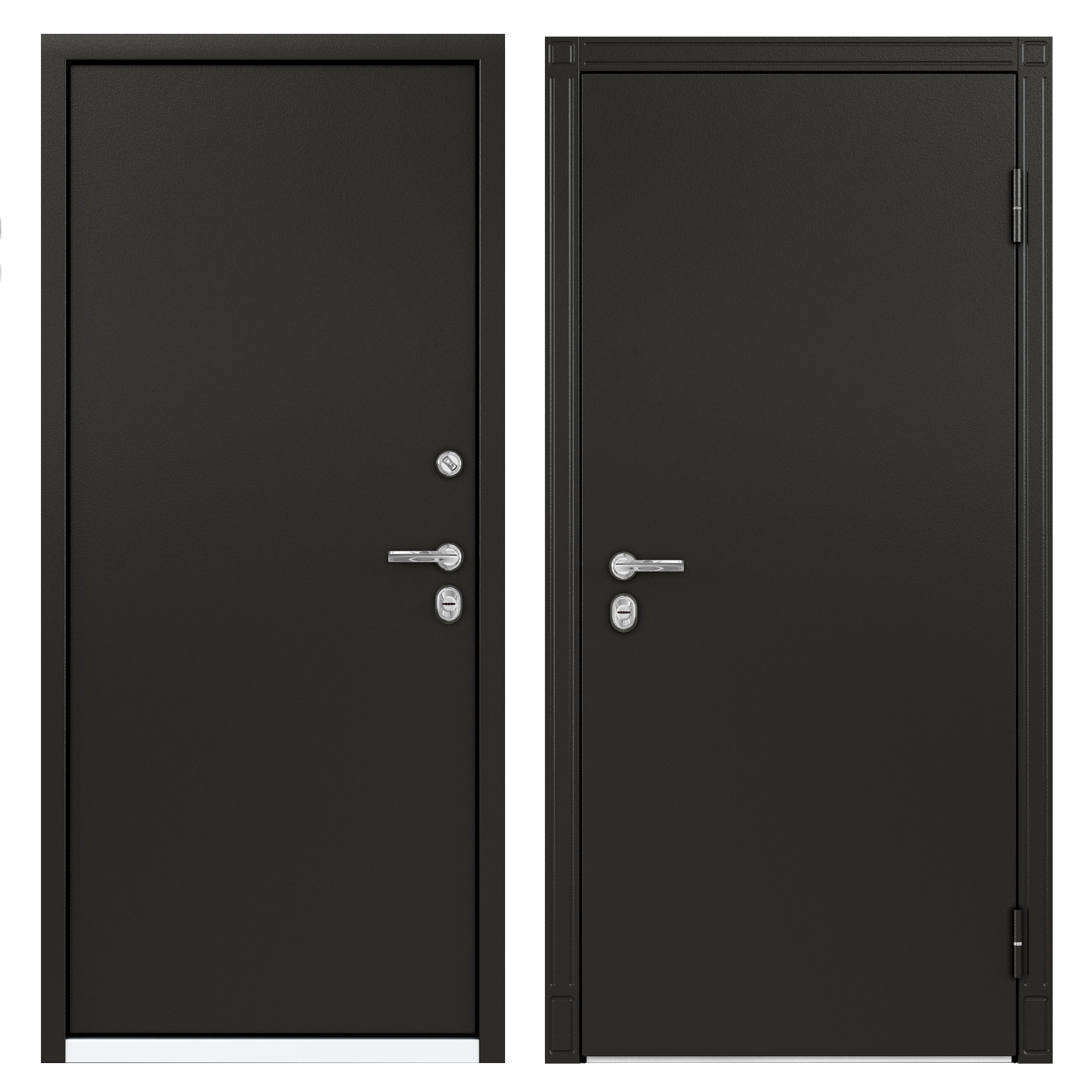 Изображение товара Металлическая входная дверъ Термо С-2 М, левое открывание, коричневый цвет