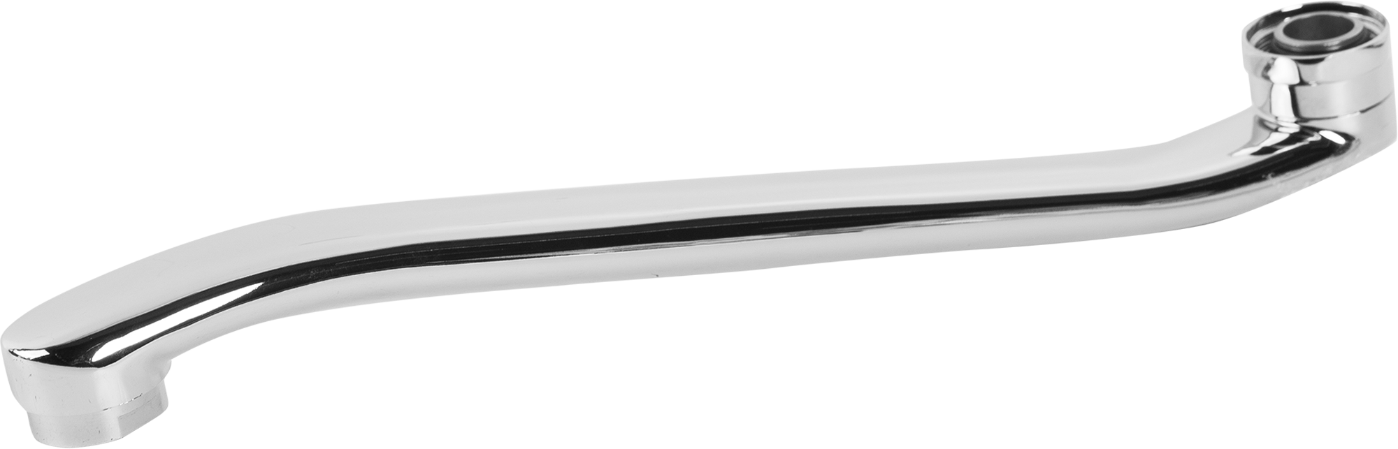 Изображение товара Излив для ванны Капитошка S-образный 30 см TYL 5015 из нержавеющей стали хромированый