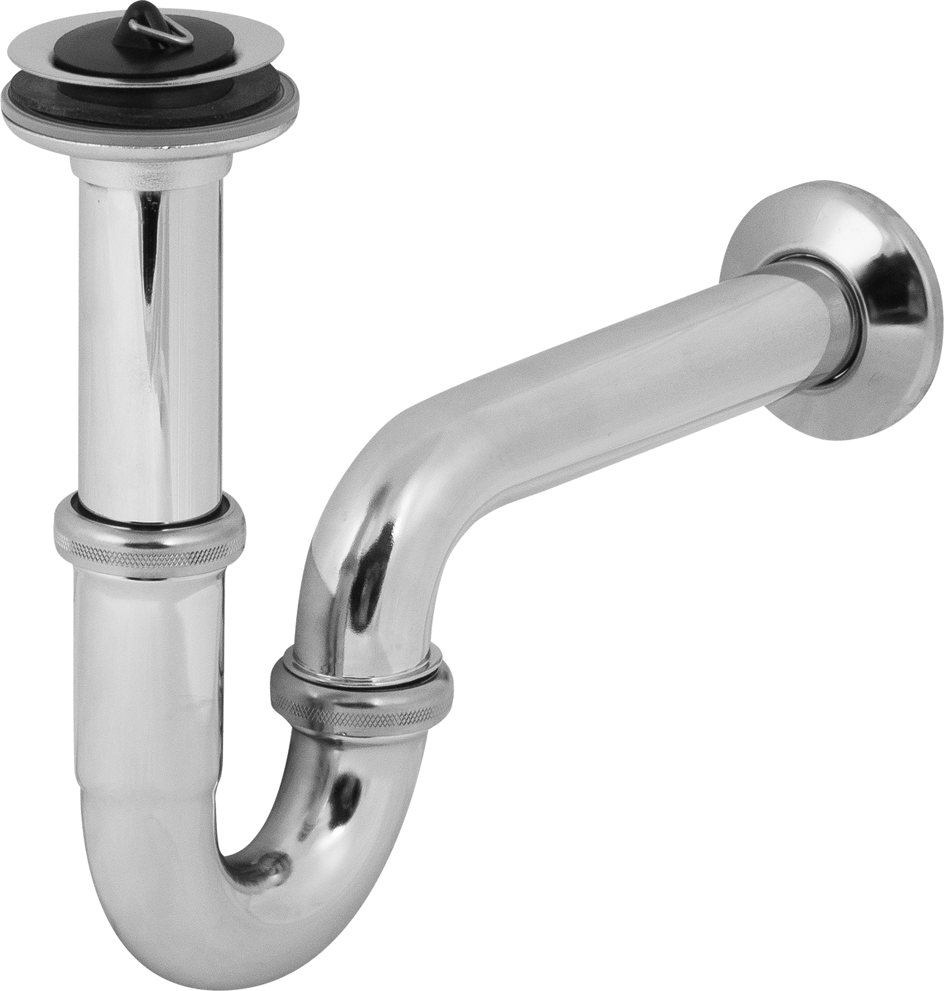 Изображение товара Сифон для раковины Viega хромированный прямоточный 111298 Германия