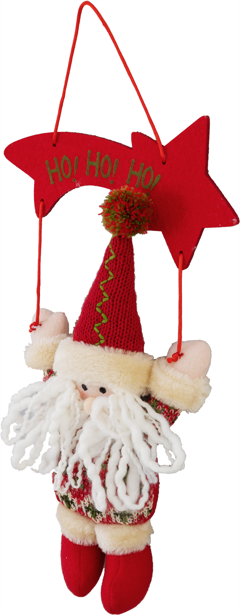 Изображение товара Украшение ёлочное «Санта» 20 см полиэстер